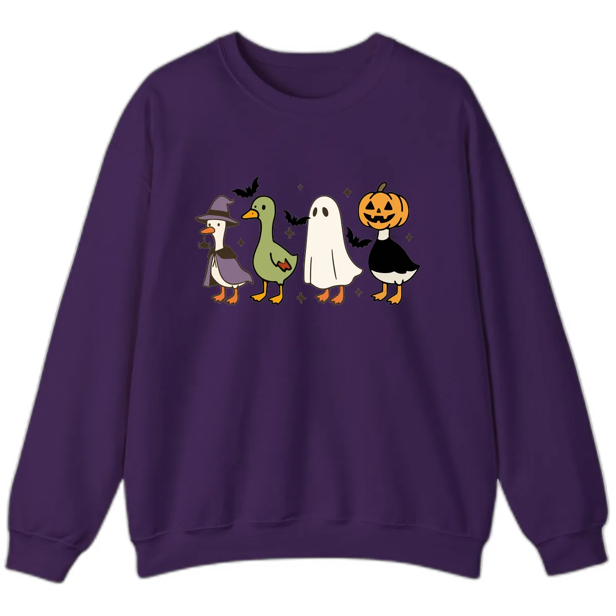 Halloween Animals Trick-or-Treat Sweatshirt in Purple