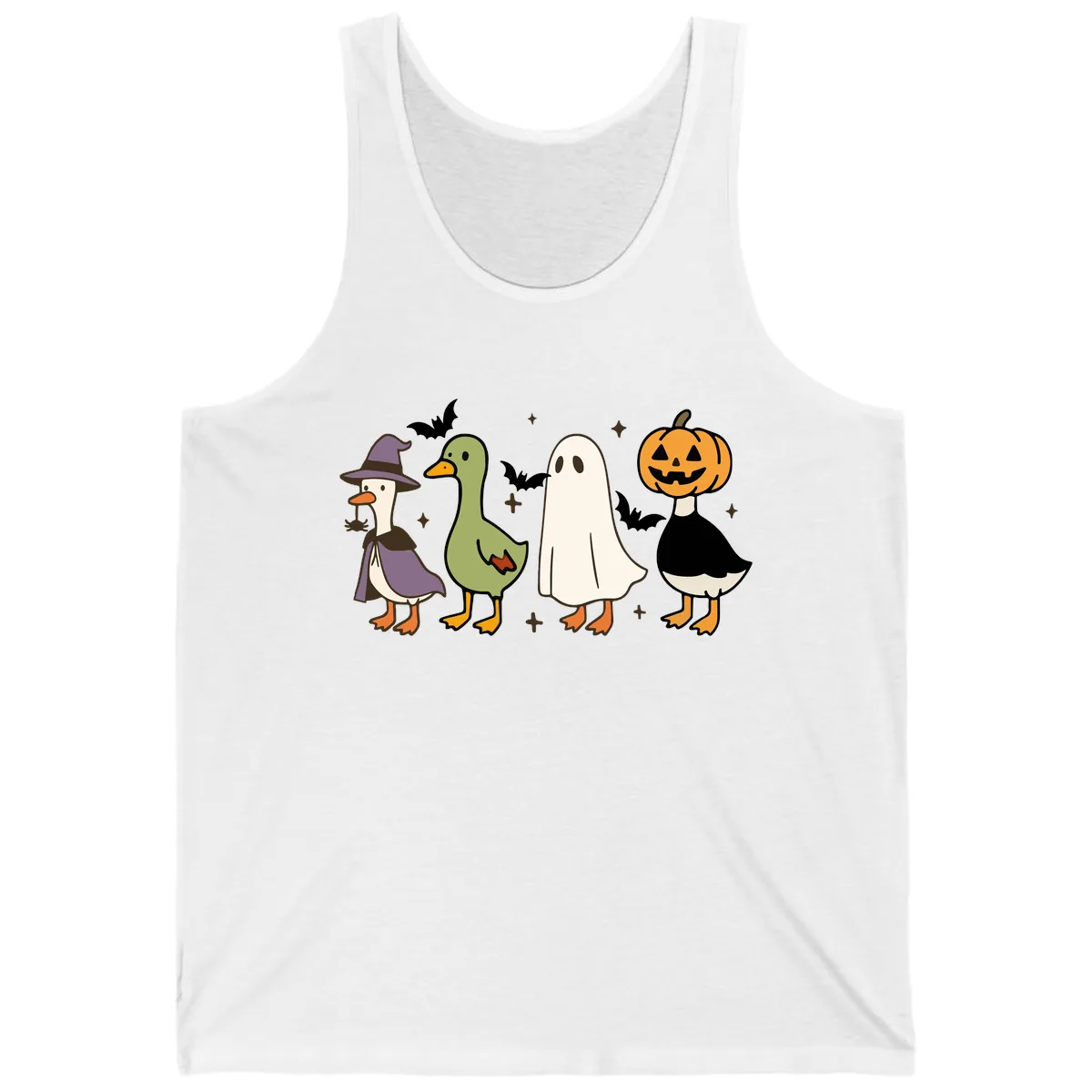 Halloween Animals Trick-or-Treat Tank in White