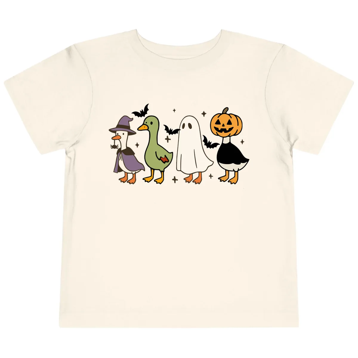 Halloween Animals Trick-or-Treat Toddler T-Shirt in Natural