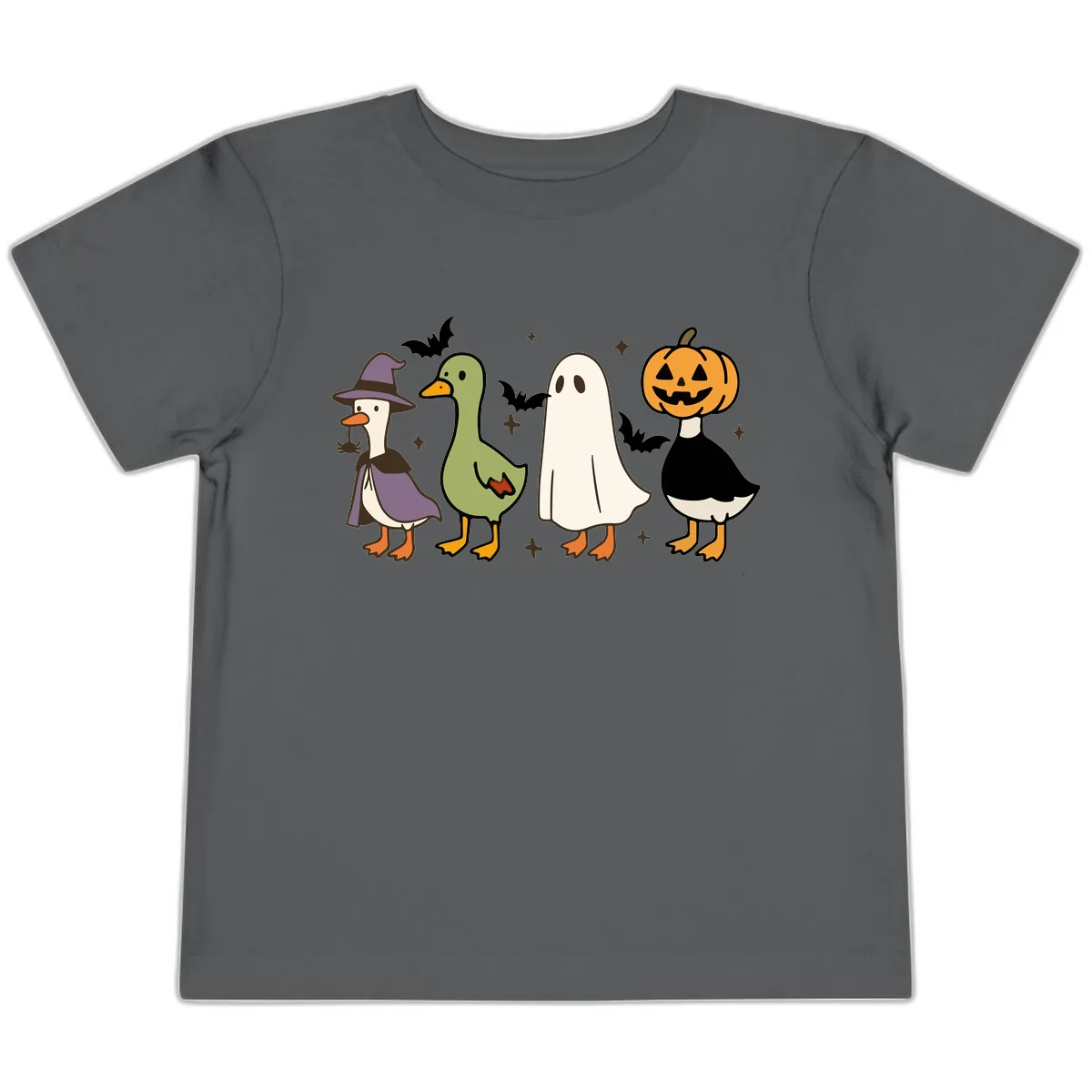 Halloween Animals Trick-or-Treat Toddler T-Shirt in Asphalt