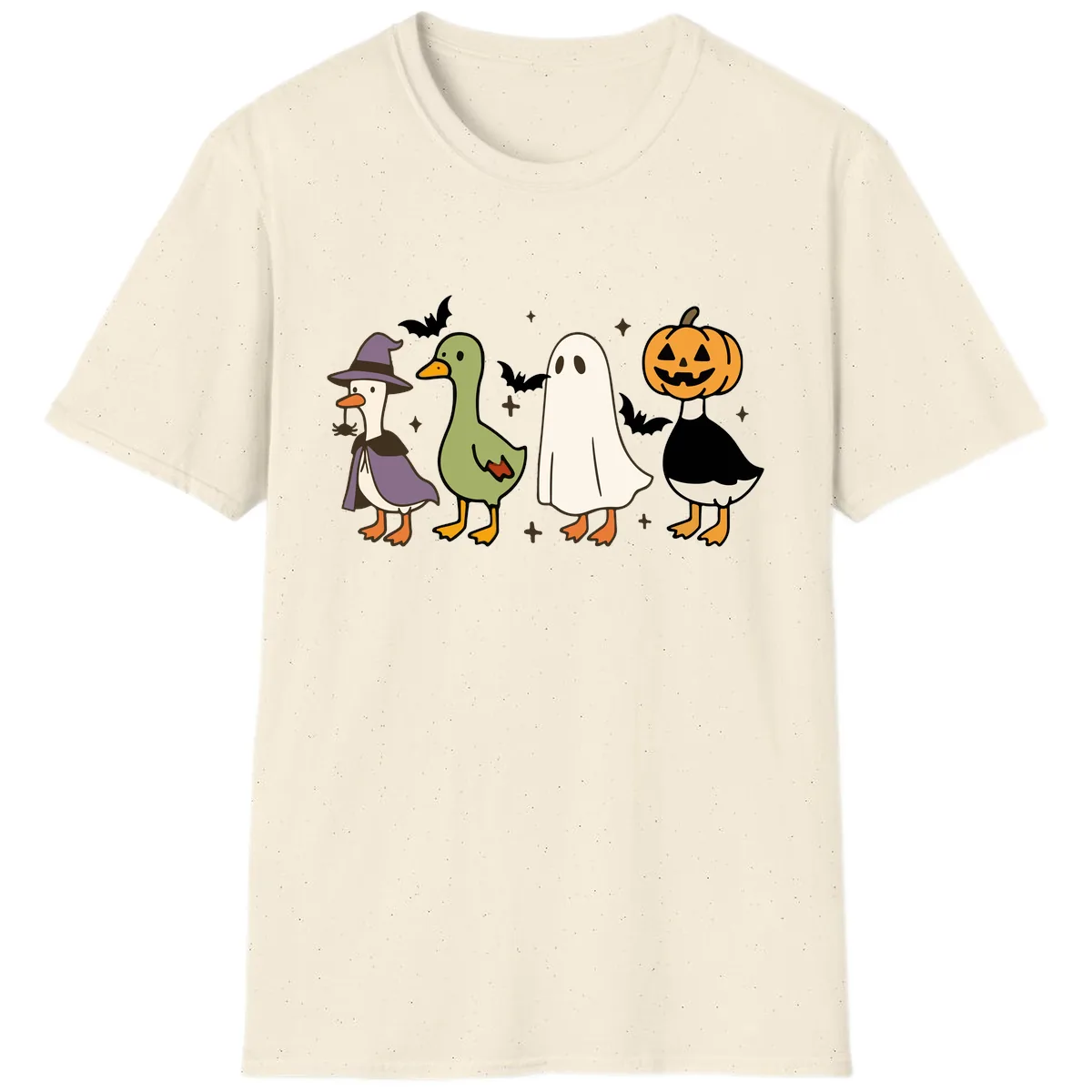 Halloween Animals Trick-or-Treat T-Shirt in Natural