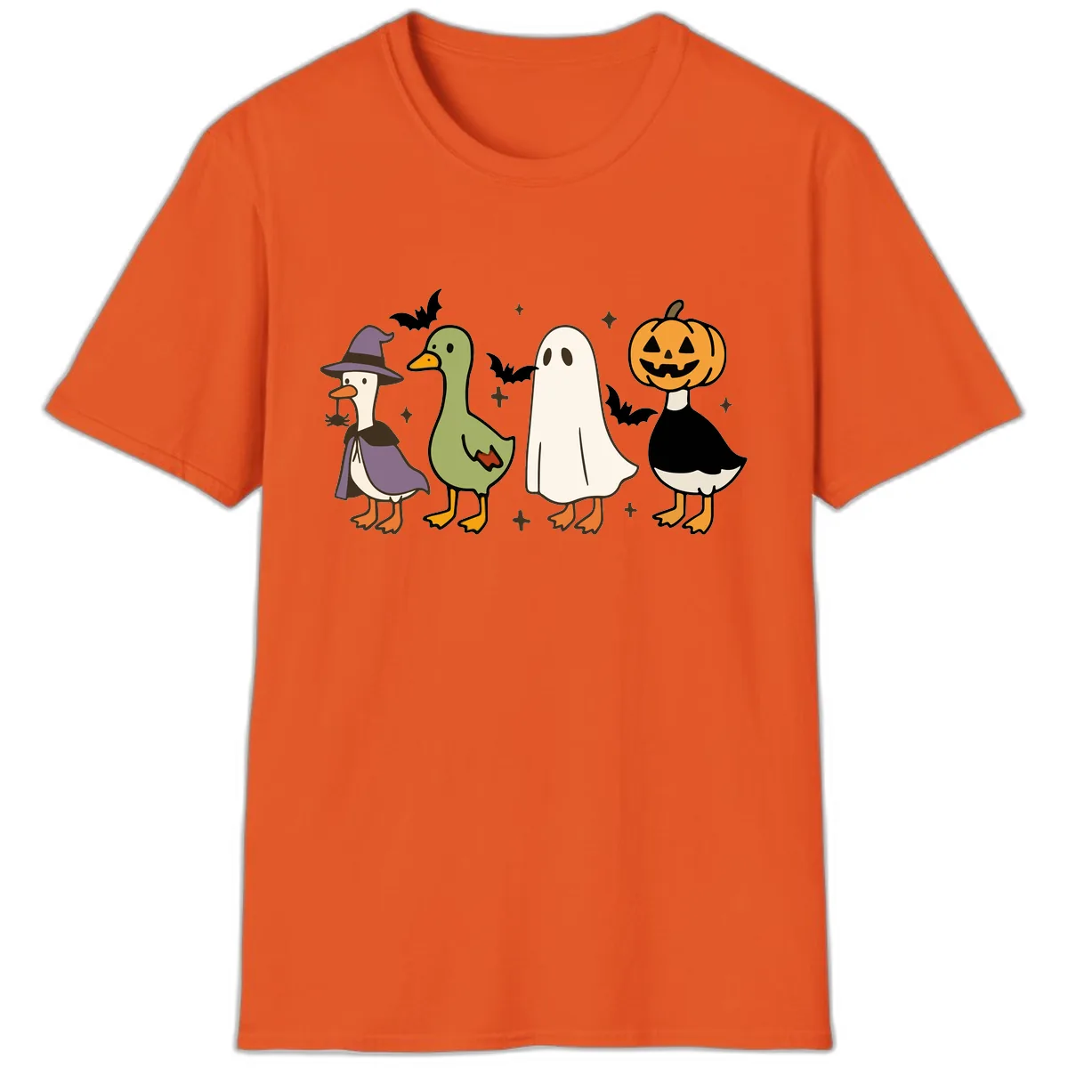Halloween Animals Trick-or-Treat T-Shirt in Orange