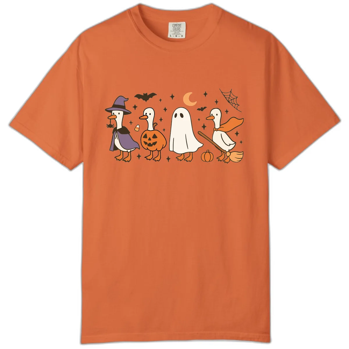 Halloween Goose Costume Party Comfort Color in Burnt Orange