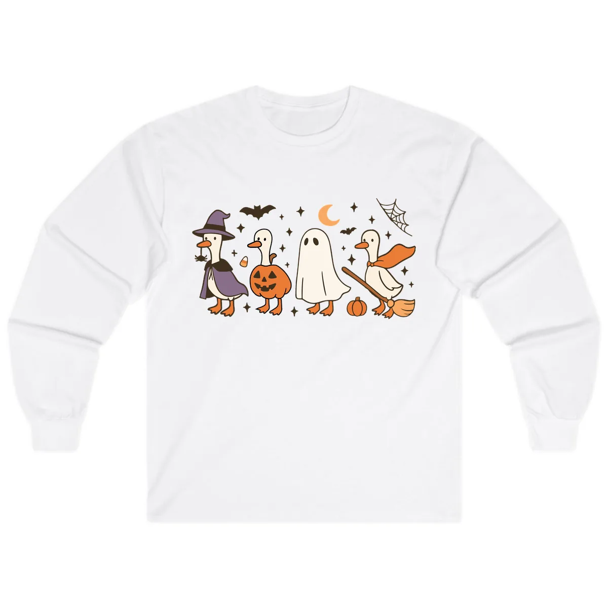 Halloween Goose Costume Party Long Sleeve in White