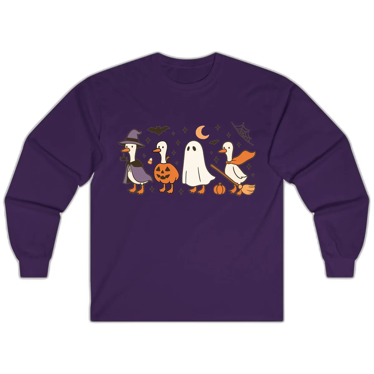 Halloween Goose Costume Party Long Sleeve in Purple