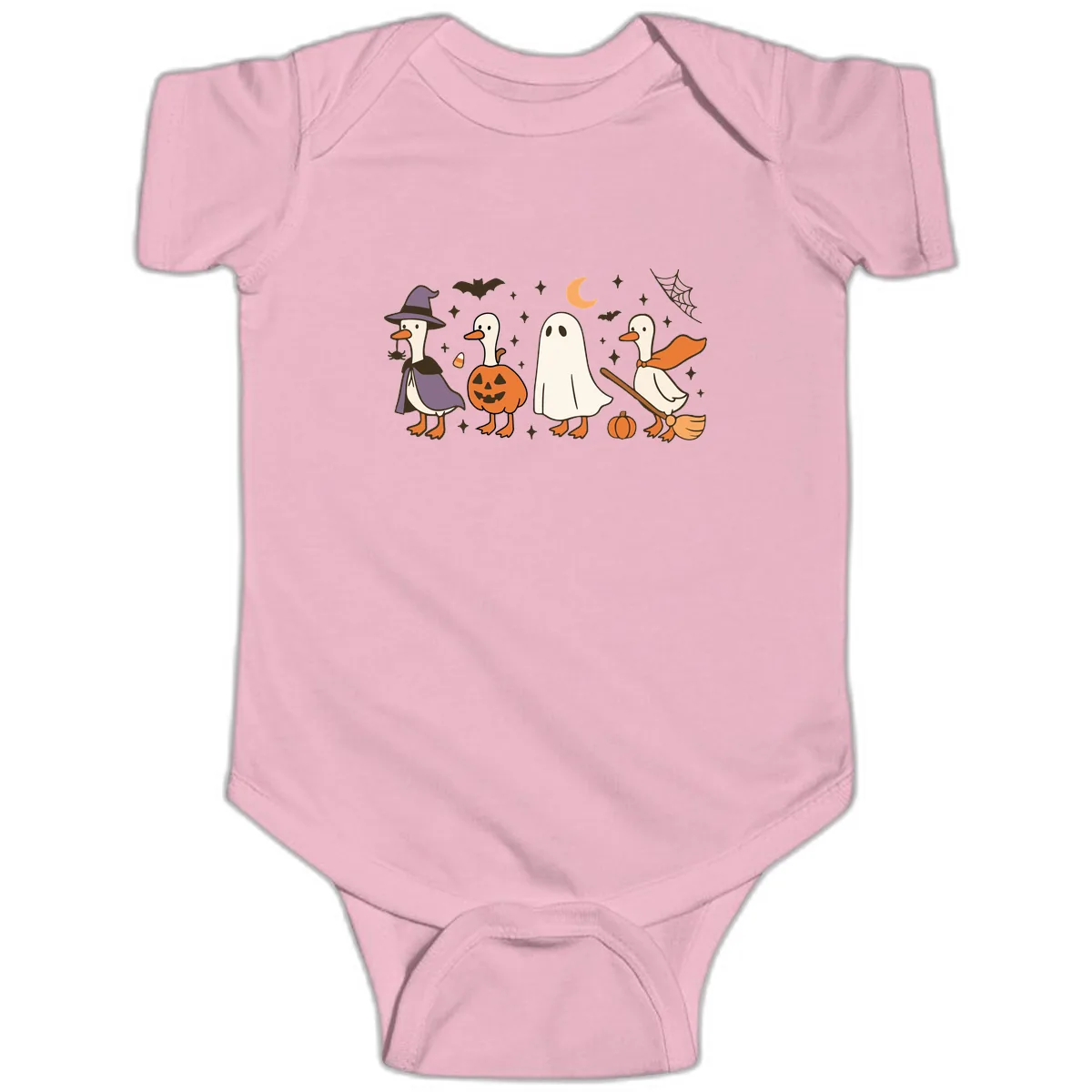 Halloween Goose Costume Party Baby Onesie in Pink