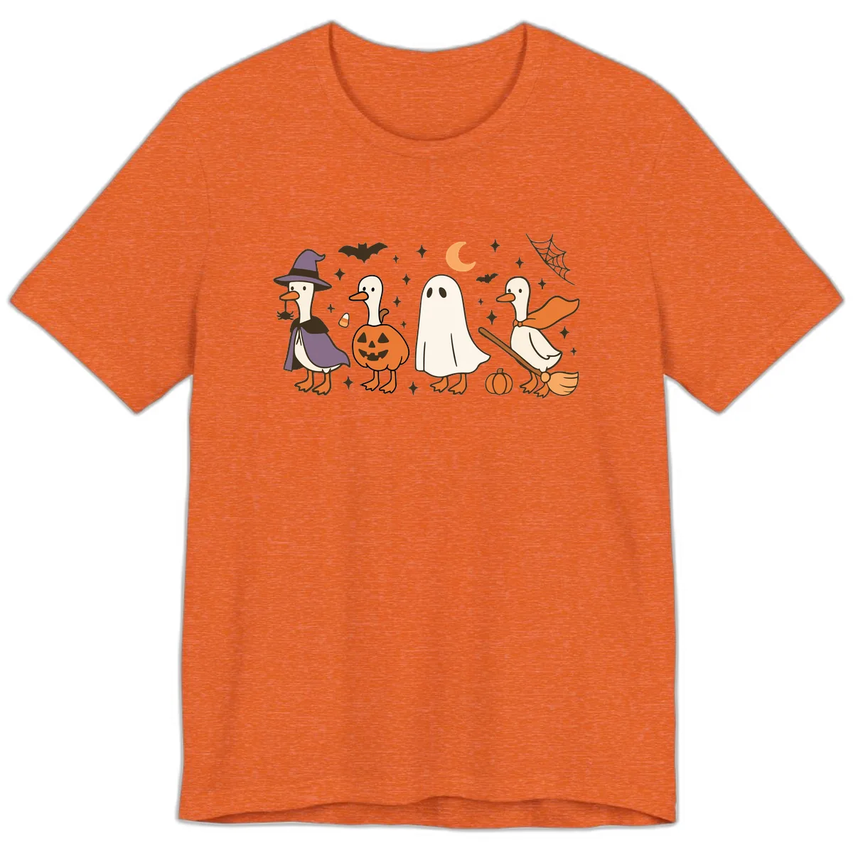 Halloween Goose Costume Party Premium T-Shirt in Heather Orange