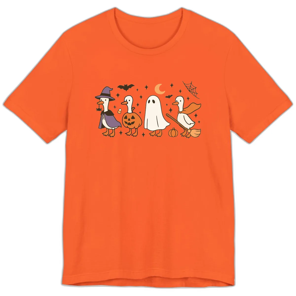 Halloween Goose Costume Party Premium T-Shirt in Orange