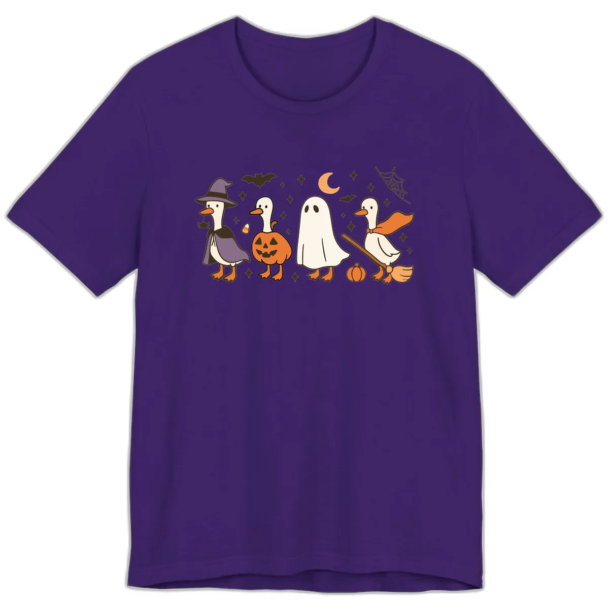 Halloween Goose Costume Party Premium T-Shirt in Team Purple