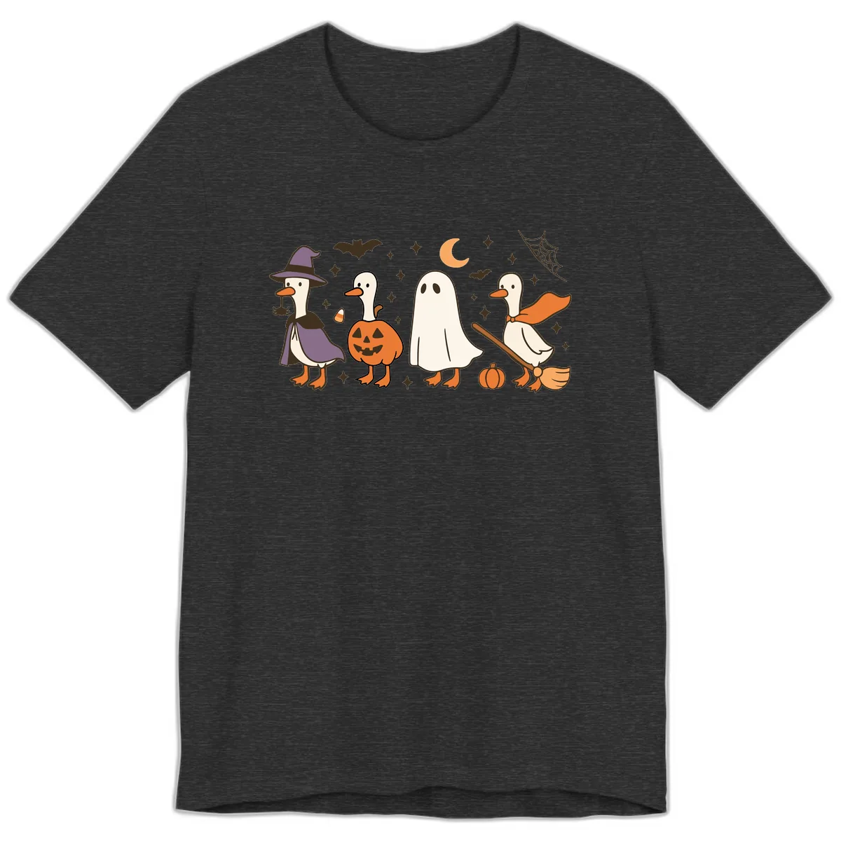 Halloween Goose Costume Party Premium T-Shirt in Dark Grey Heather