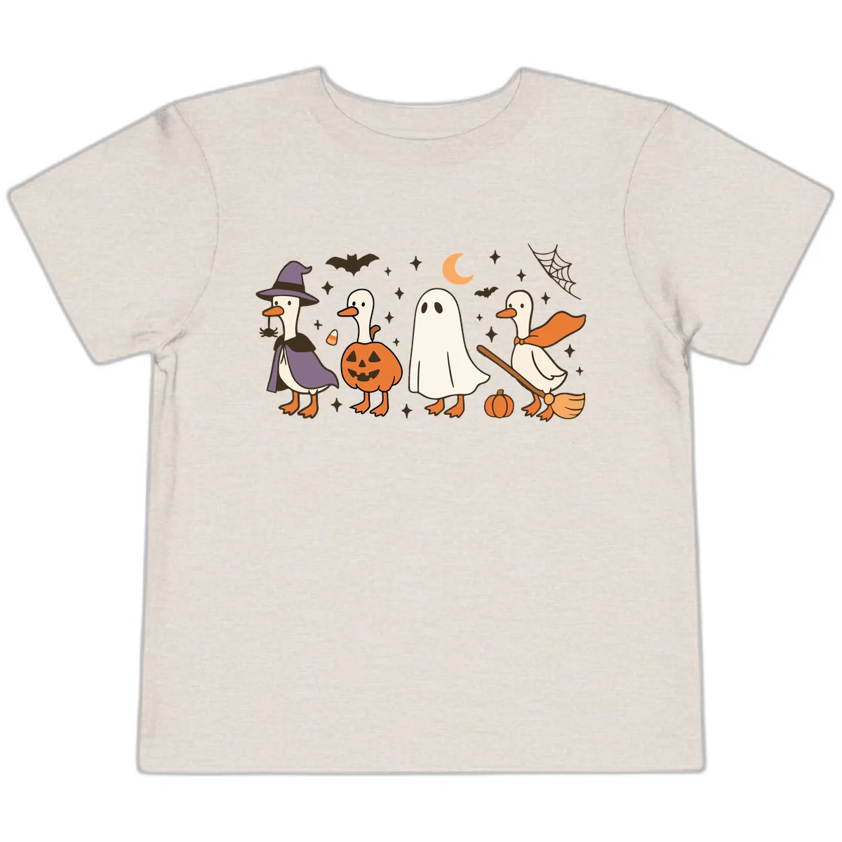 Halloween Goose Costume Party Toddler T-Shirt in Heather Dust