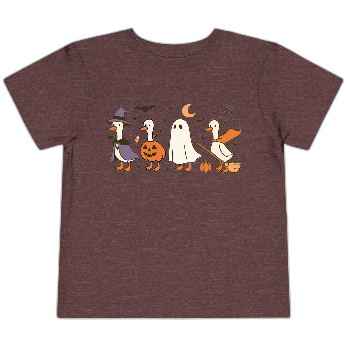 Halloween Goose Costume Party Toddler T-Shirt in Heather Maroon