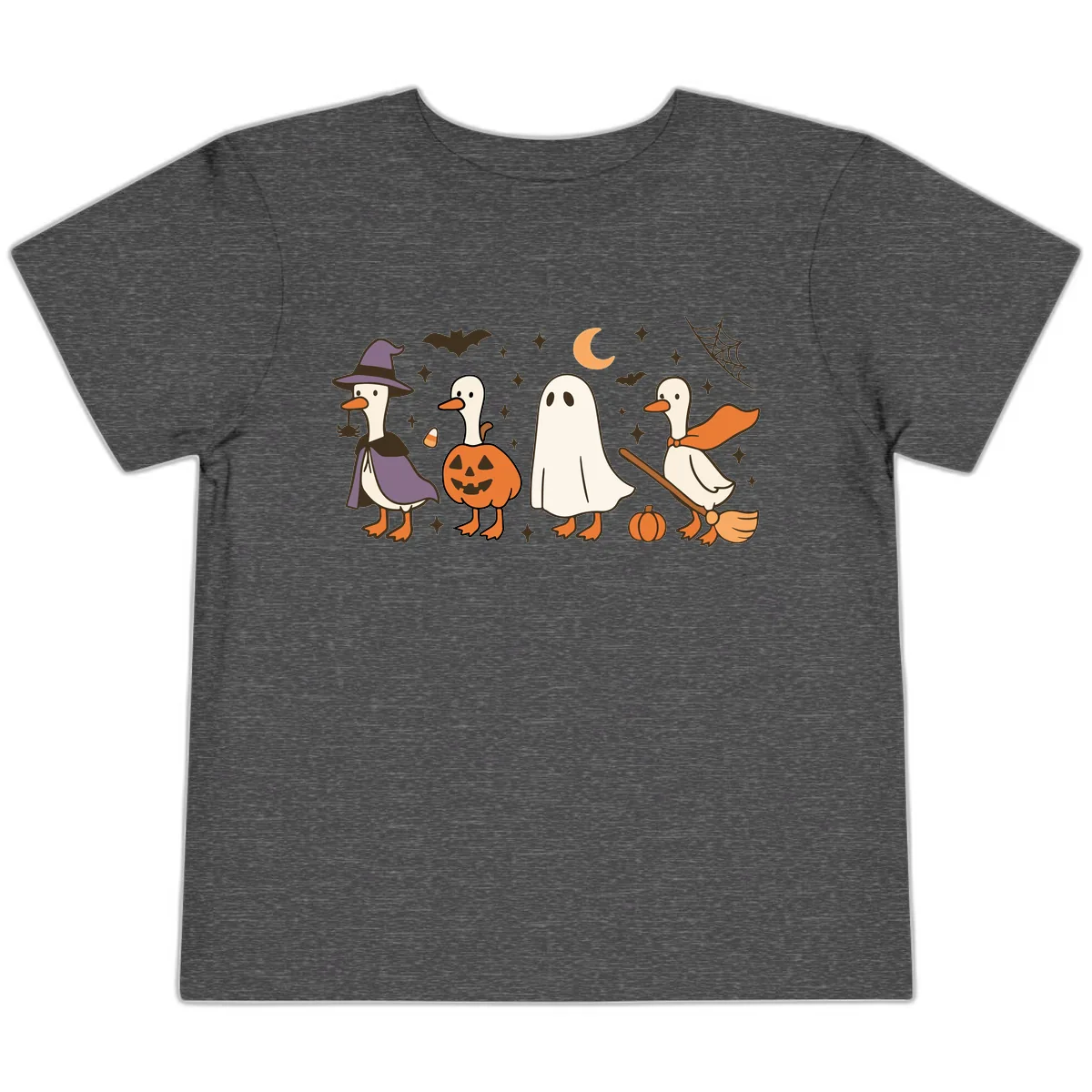 Halloween Goose Costume Party Toddler T-Shirt in Dark Heather Grey