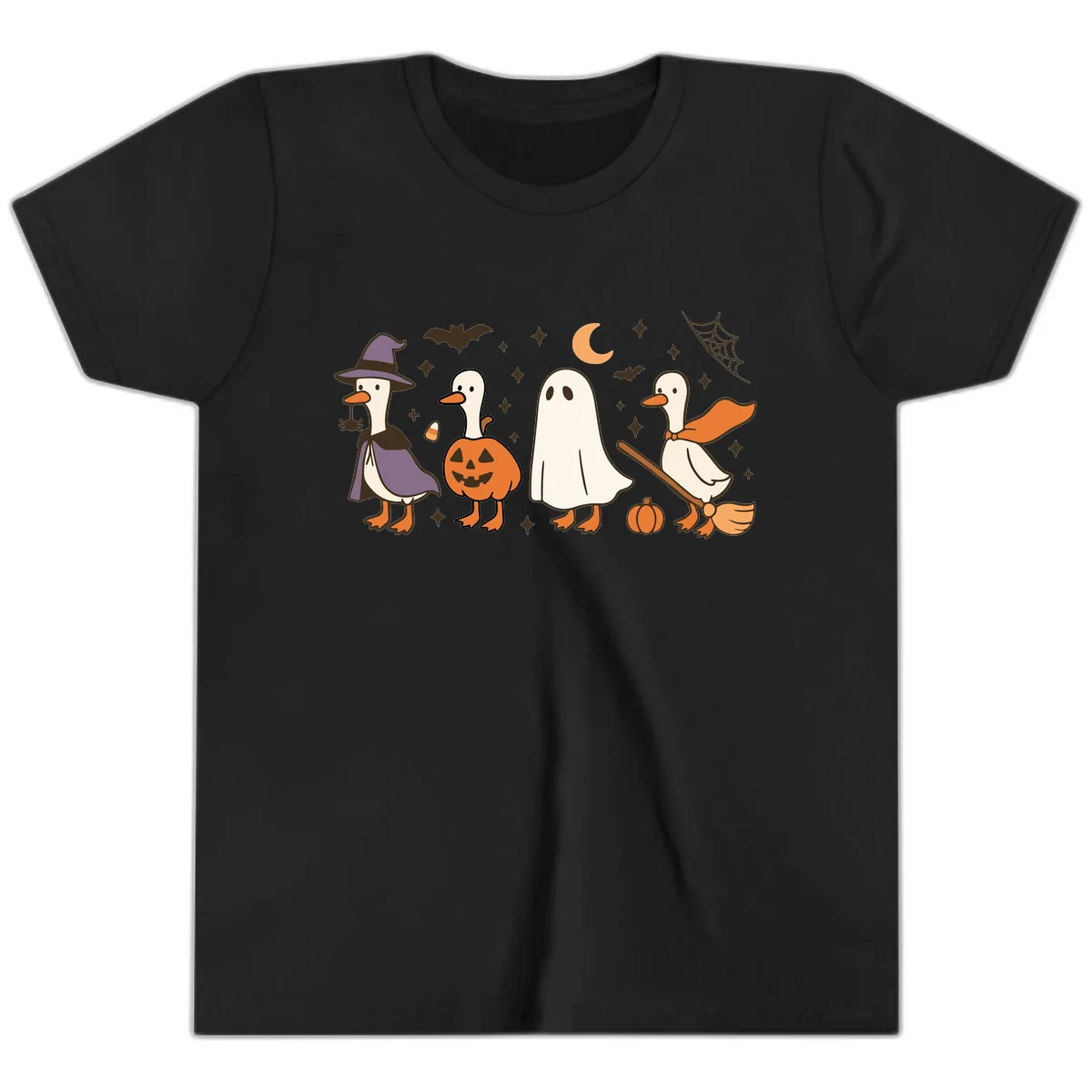 Halloween Goose Costume Party Youth T-Shirt in Black