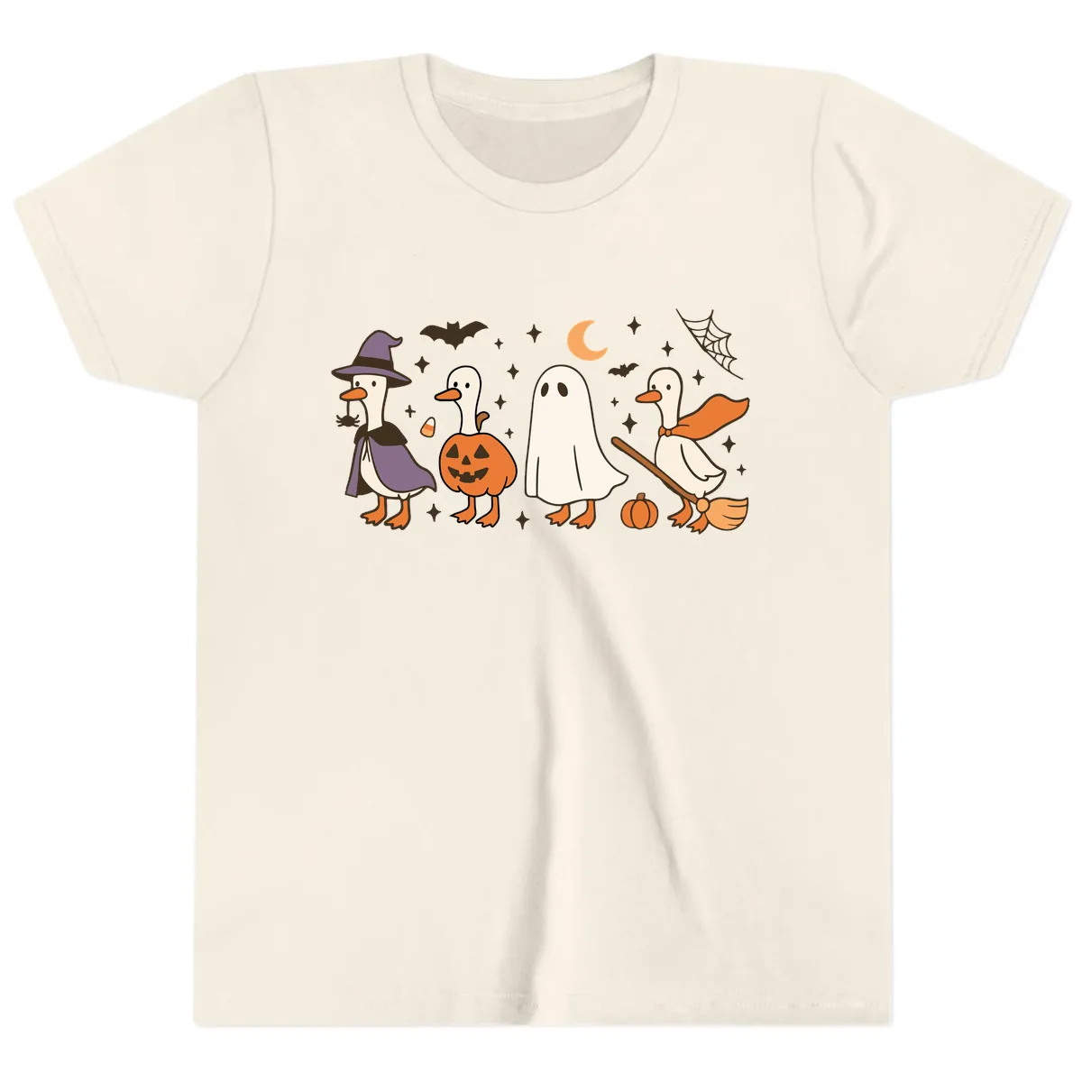 Halloween Goose Costume Party Youth T-Shirt in Natural