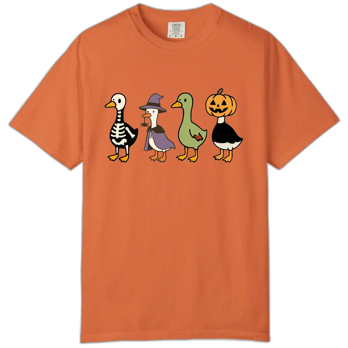 Halloween Duck Costumes Quartet Comfort Color in Burnt Orange