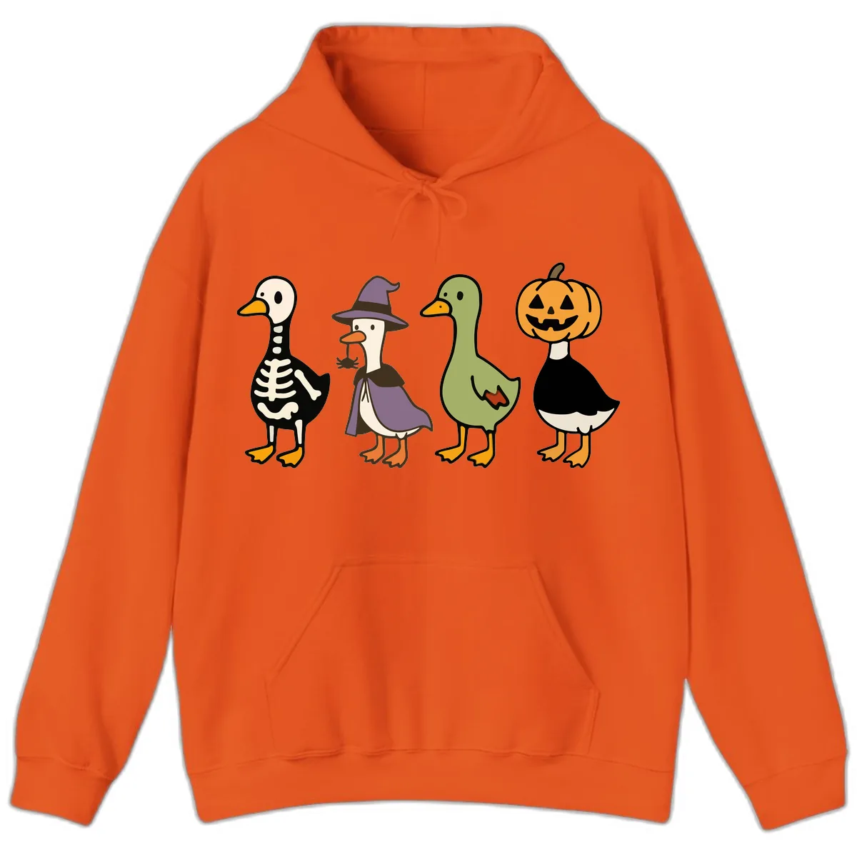 Halloween Duck Costumes Quartet Hoodie in Orange