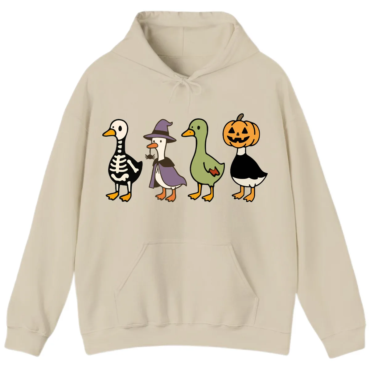 Halloween Duck Costumes Quartet Hoodie in Sand