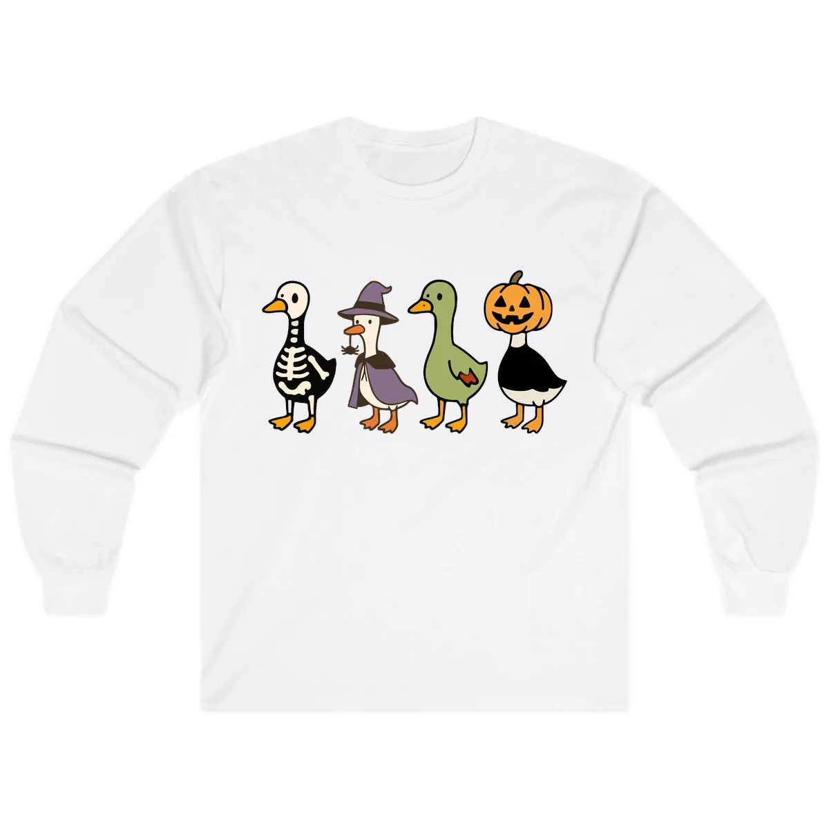 Halloween Duck Costumes Quartet Long Sleeve in White
