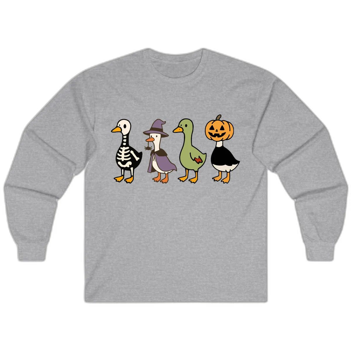 Halloween Duck Costumes Quartet Long Sleeve in Sport Grey