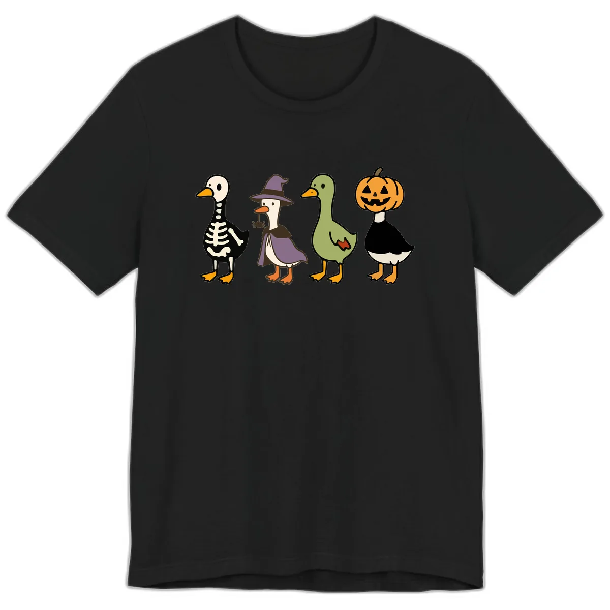 Halloween Duck Costumes Quartet Premium T-Shirt in Black
