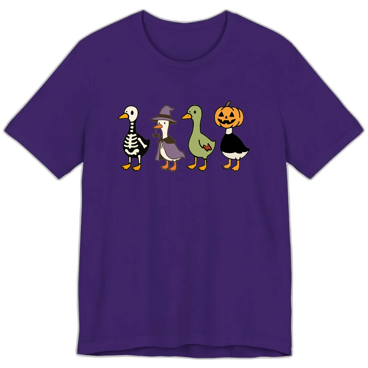 Halloween Duck Costumes Quartet Premium T-Shirt in Team Purple