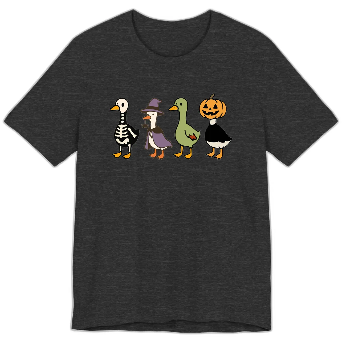 Halloween Duck Costumes Quartet Premium T-Shirt in Dark Grey Heather