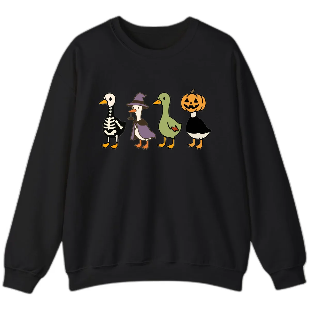 Halloween Duck Costumes Quartet Sweatshirt in Black