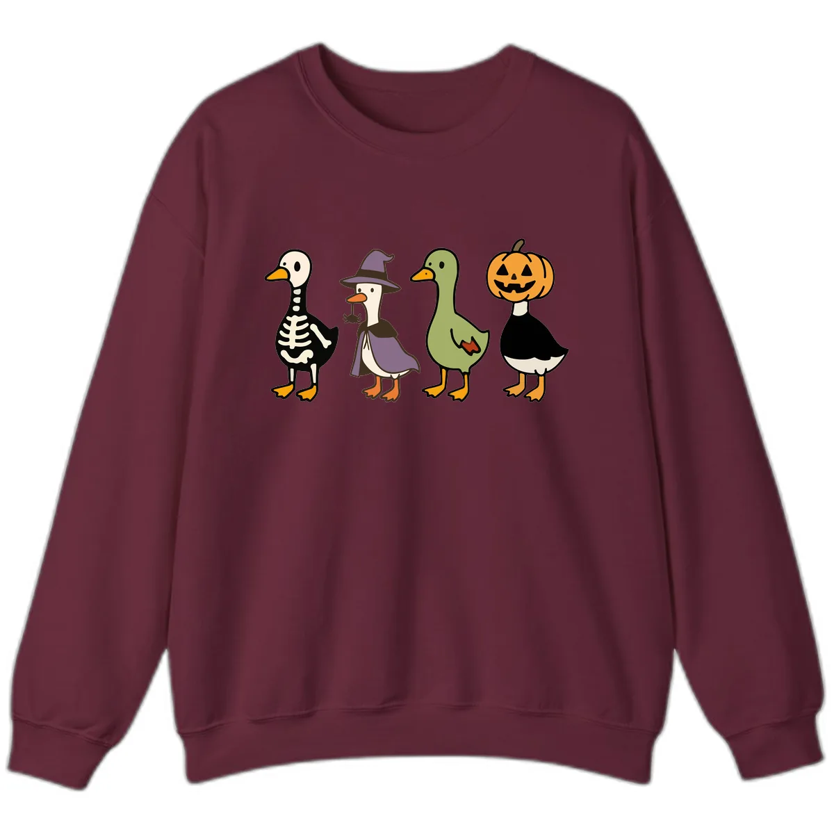 Halloween Duck Costumes Quartet Sweatshirt in Maroon
