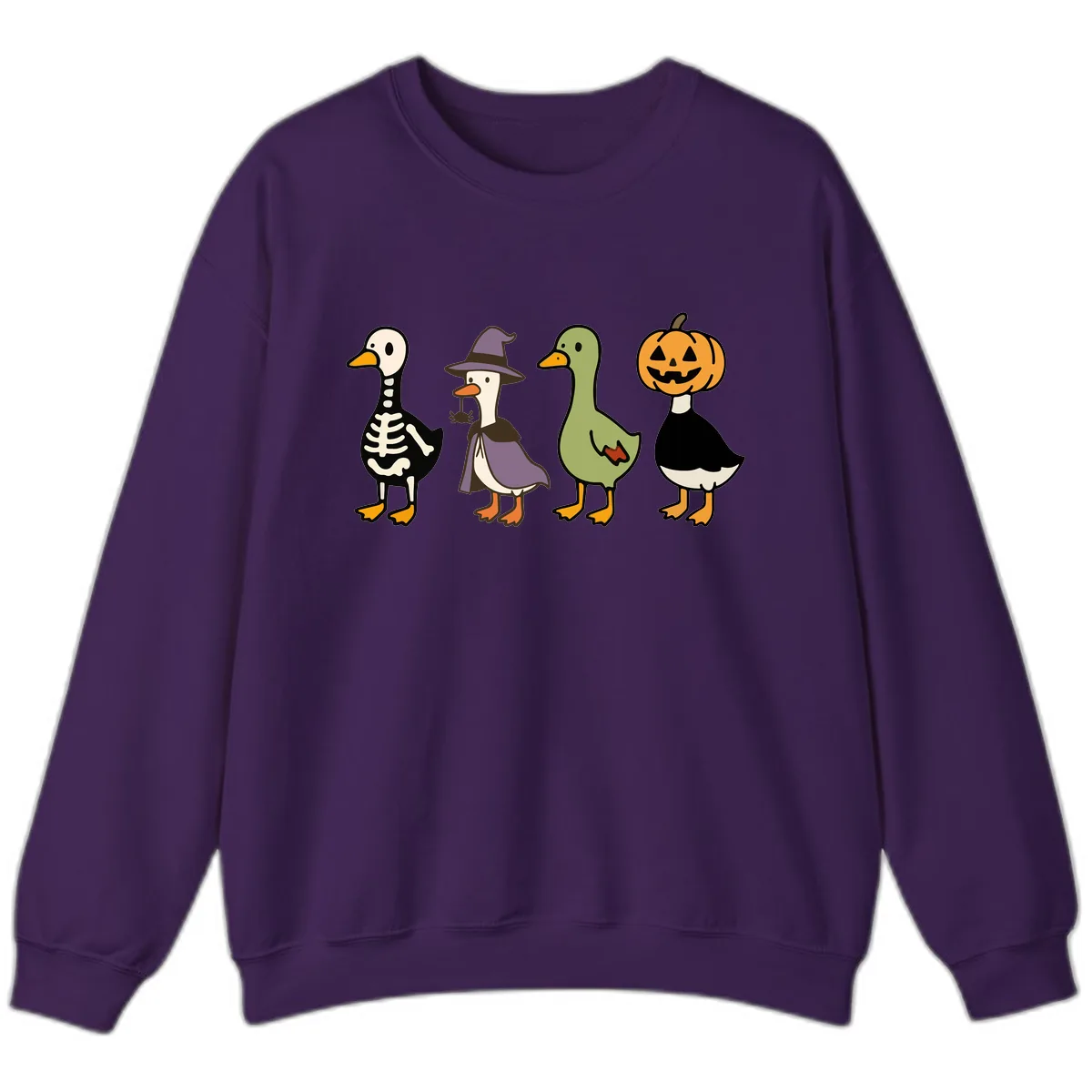Halloween Duck Costumes Quartet Sweatshirt in Purple