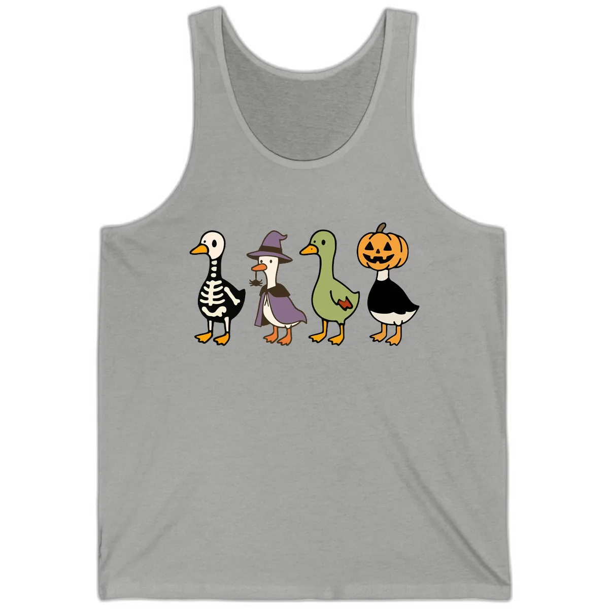 Halloween Duck Costumes Quartet Tank in Athletic Heather