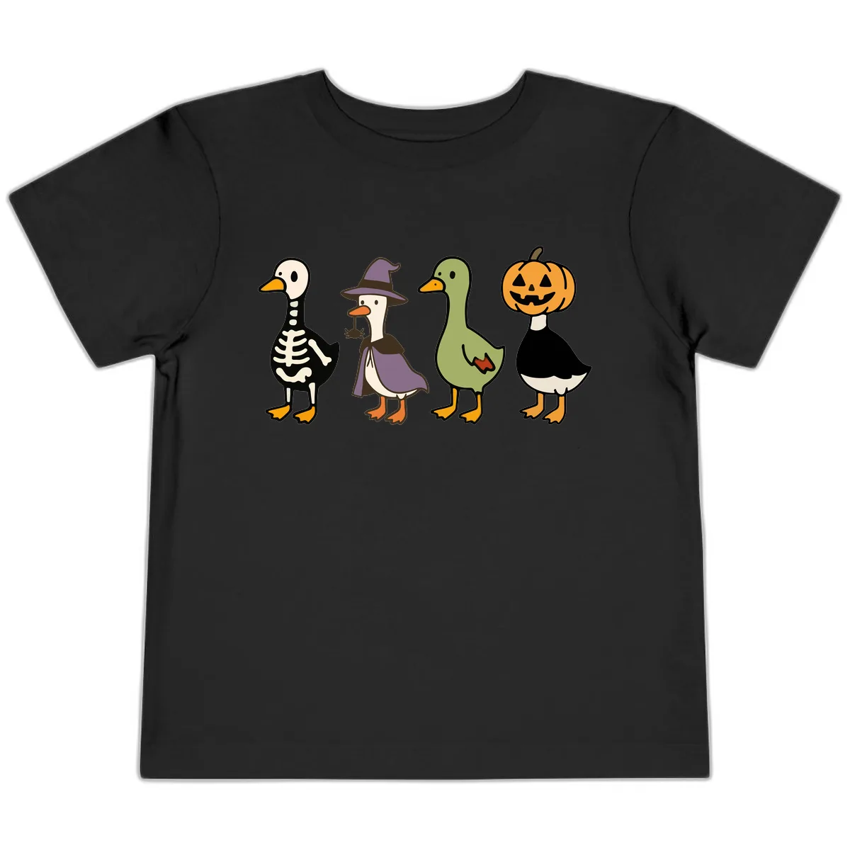 Halloween Duck Costumes Quartet Toddler T-Shirt in Black