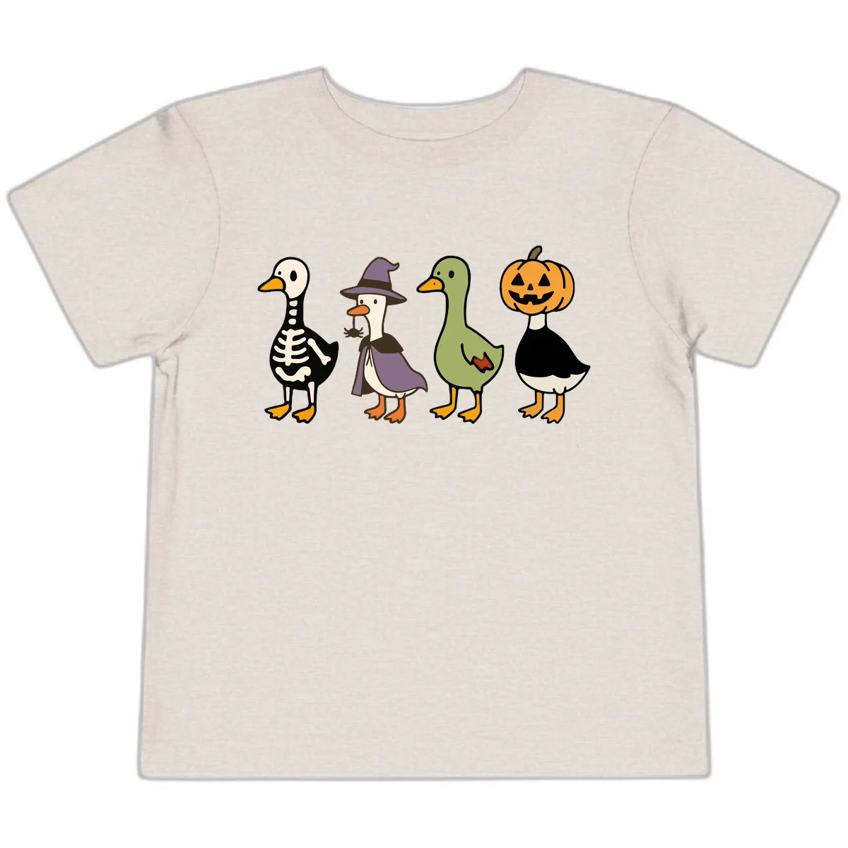 Halloween Duck Costumes Quartet Toddler T-Shirt in Heather Dust