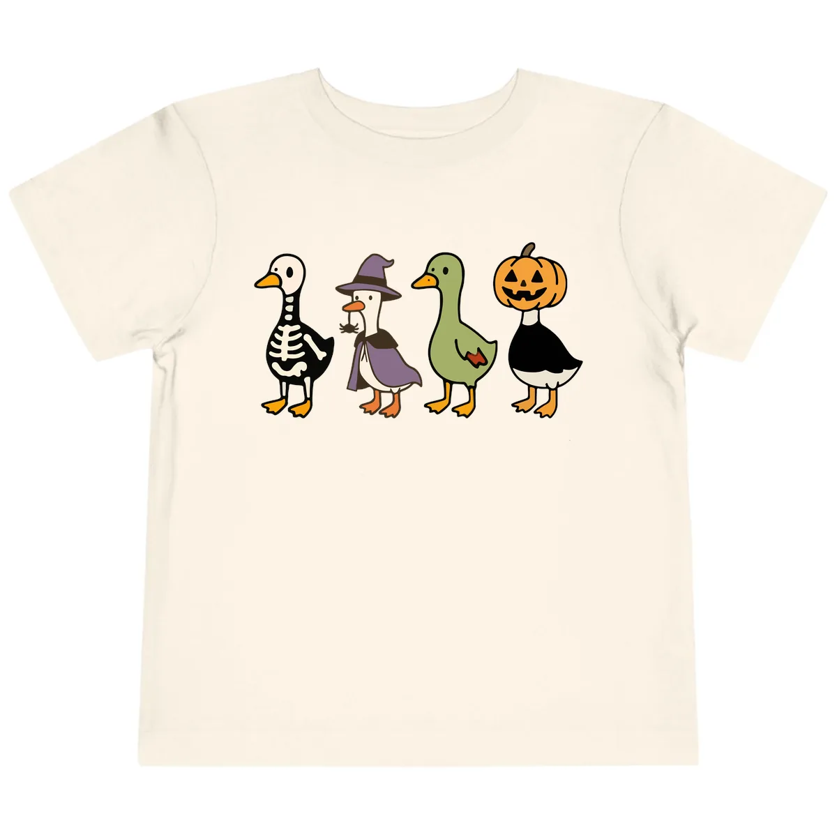 Halloween Duck Costumes Quartet Toddler T-Shirt in Natural