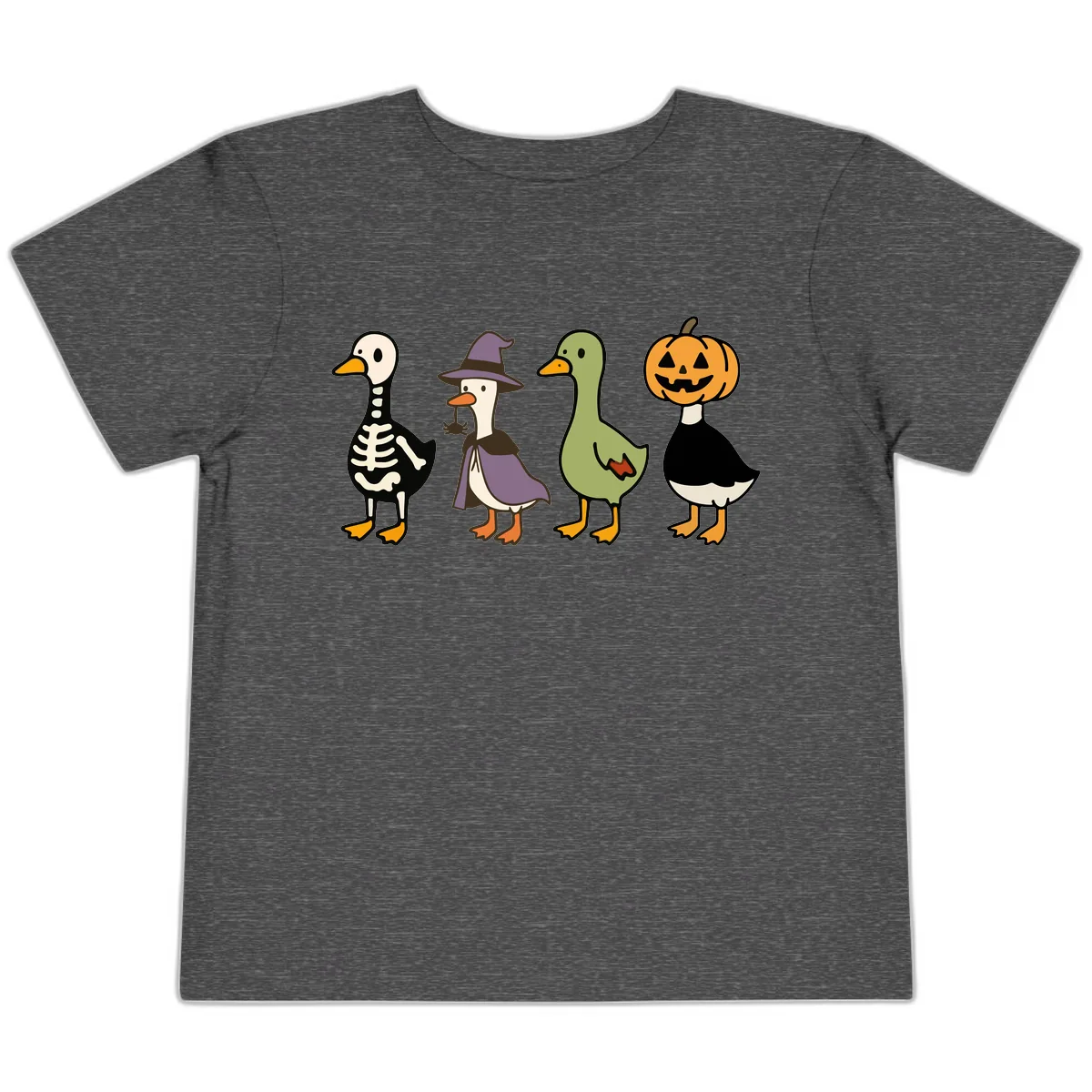 Halloween Duck Costumes Quartet Toddler T-Shirt in Dark Heather Grey