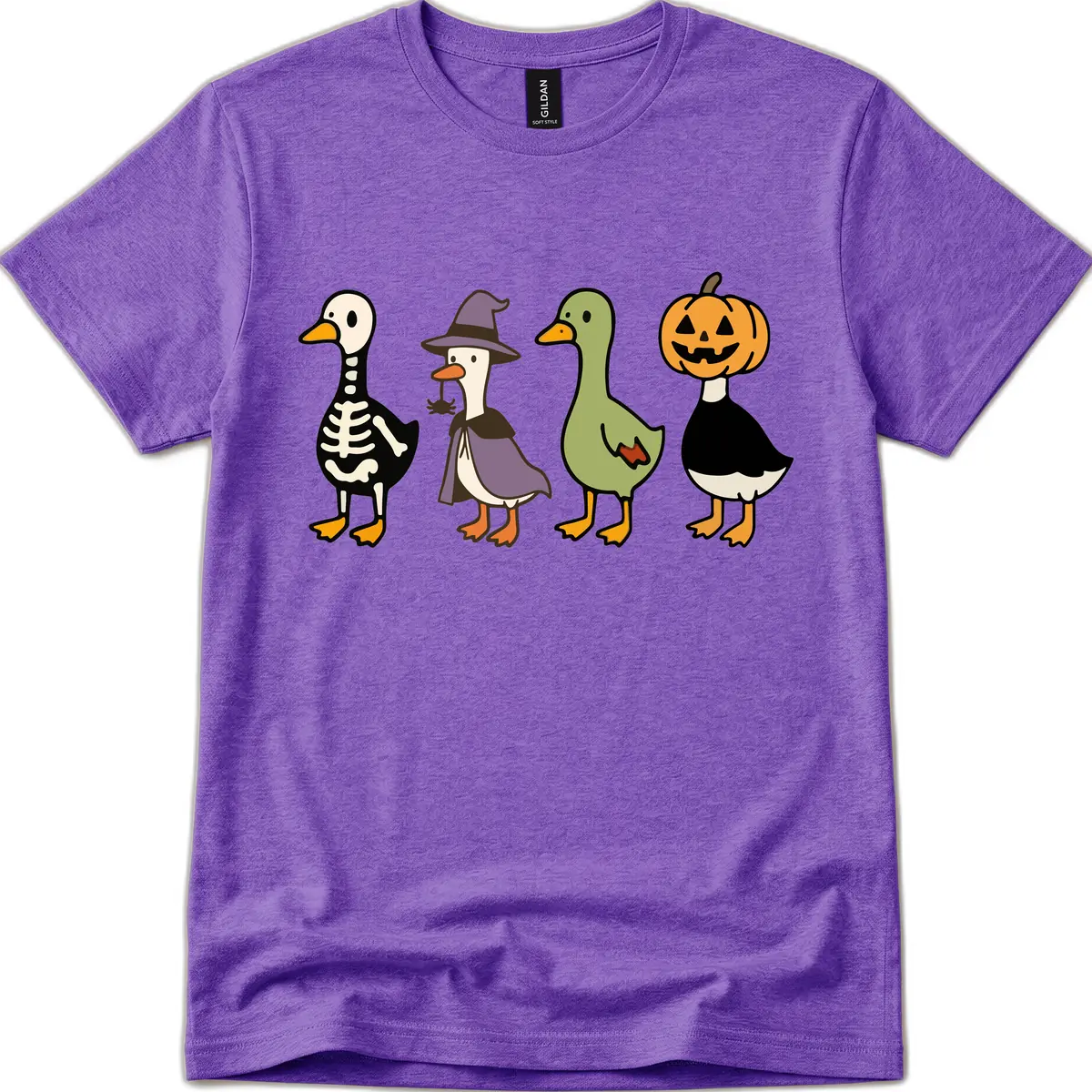 Halloween Duck Costumes Quartet T-Shirt in Heather Purple