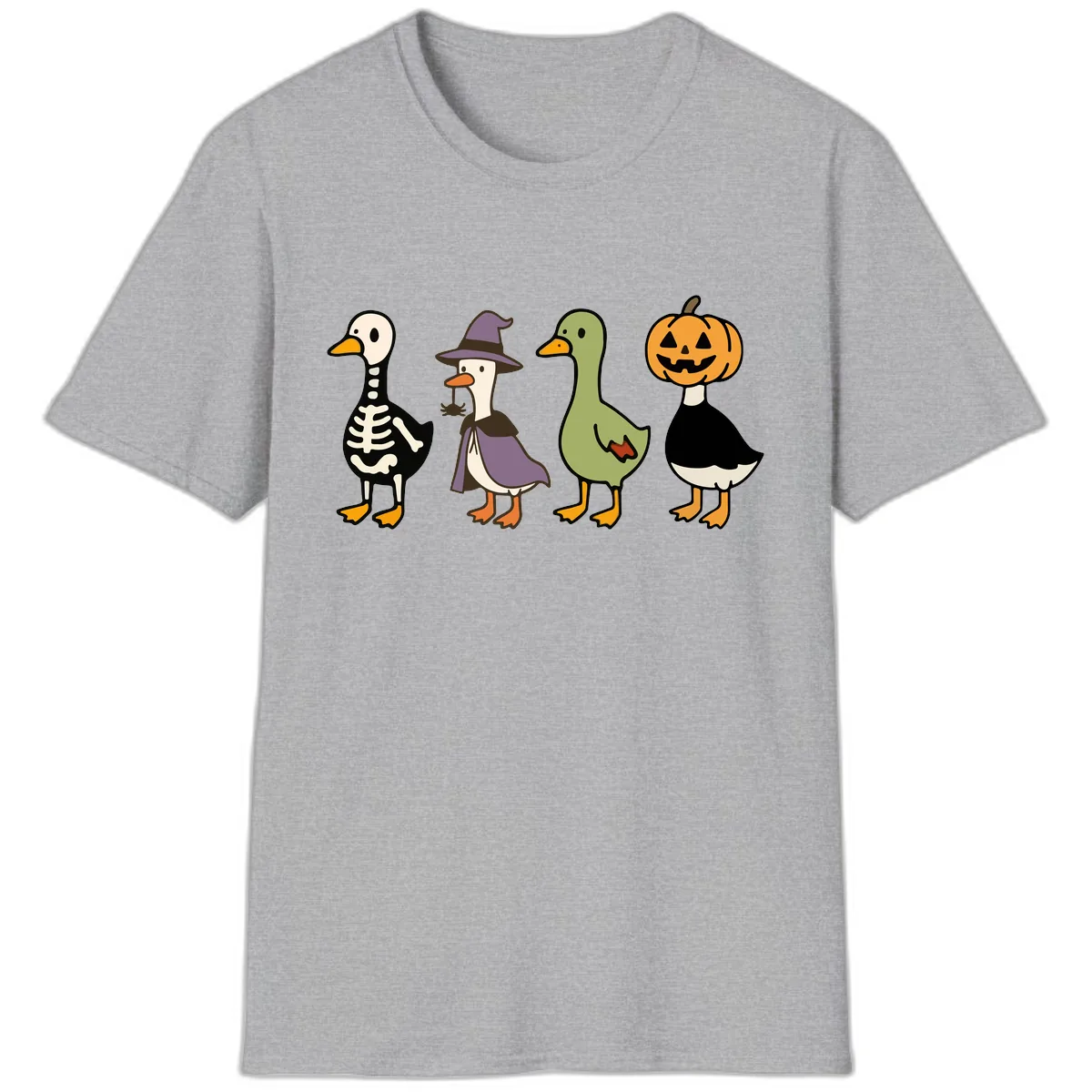 Halloween Duck Costumes Quartet T-Shirt in Sport Grey