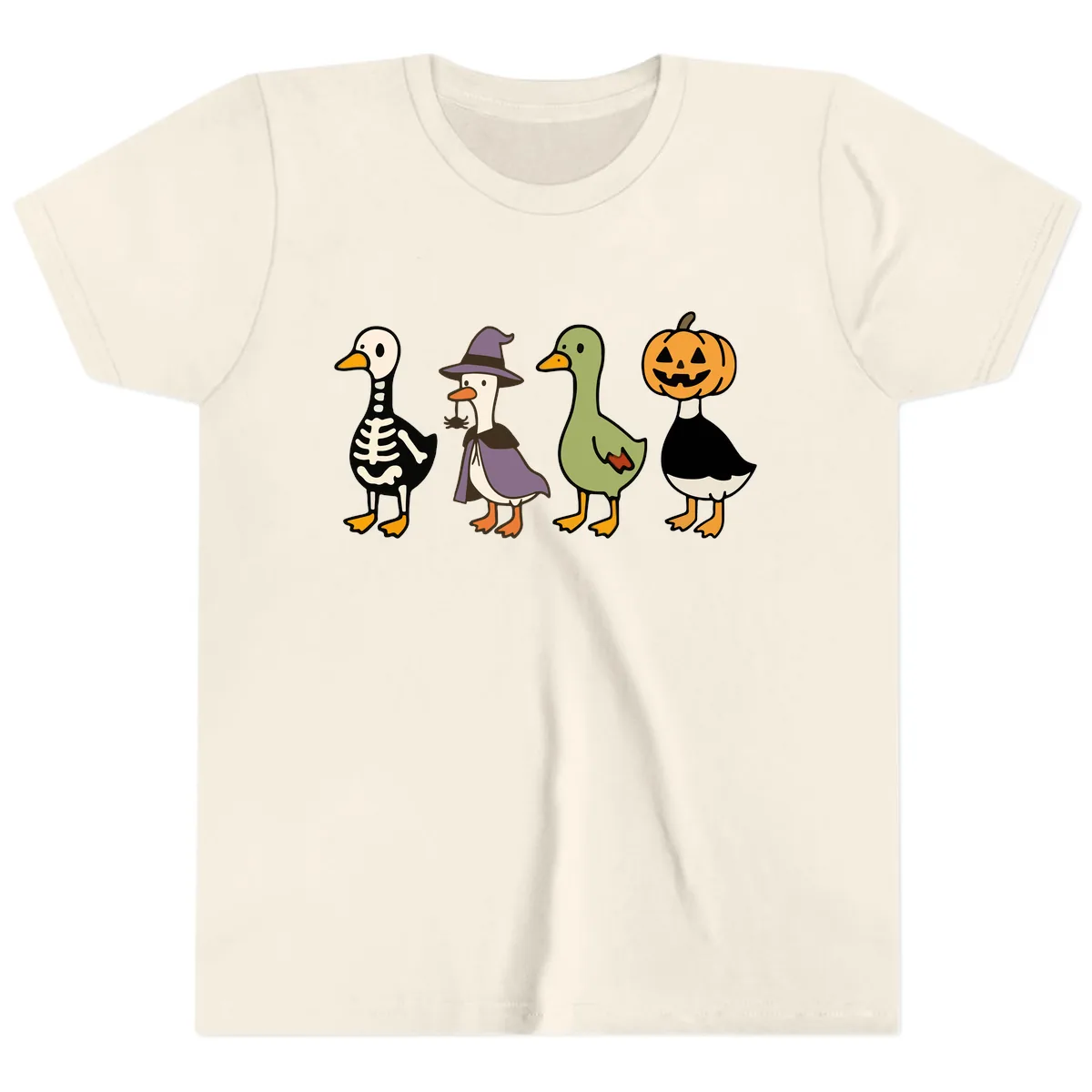 Halloween Duck Costumes Quartet Youth T-Shirt in Natural