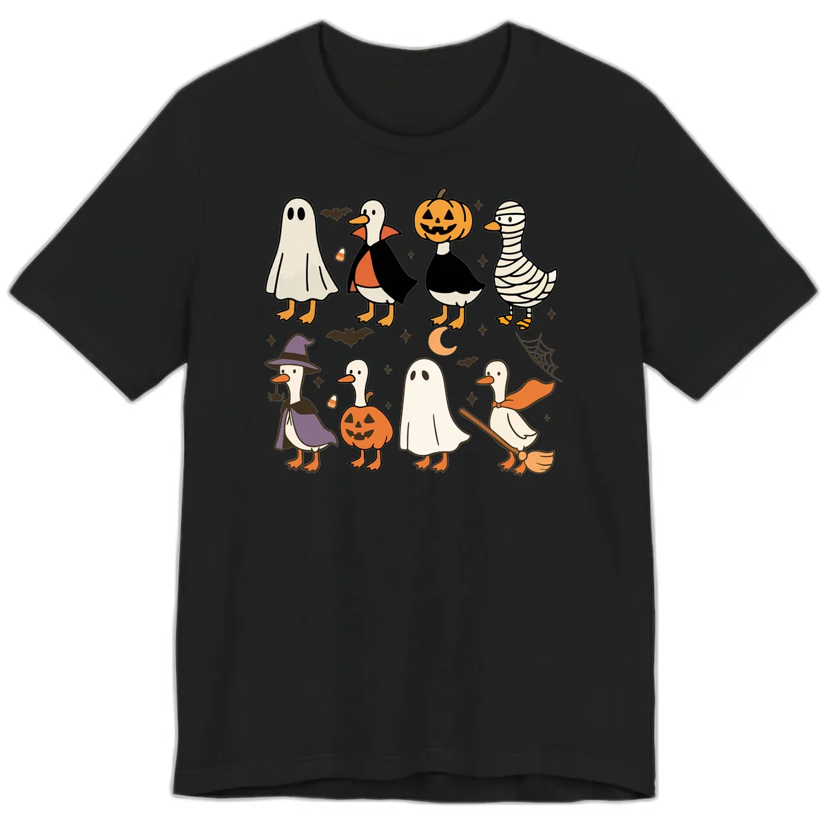 Funny Halloween Ducks Costume Collection Premium T-Shirt in Black