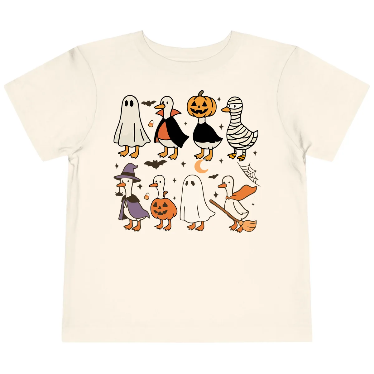 Funny Halloween Ducks Costume Collection Toddler T-Shirt in Natural