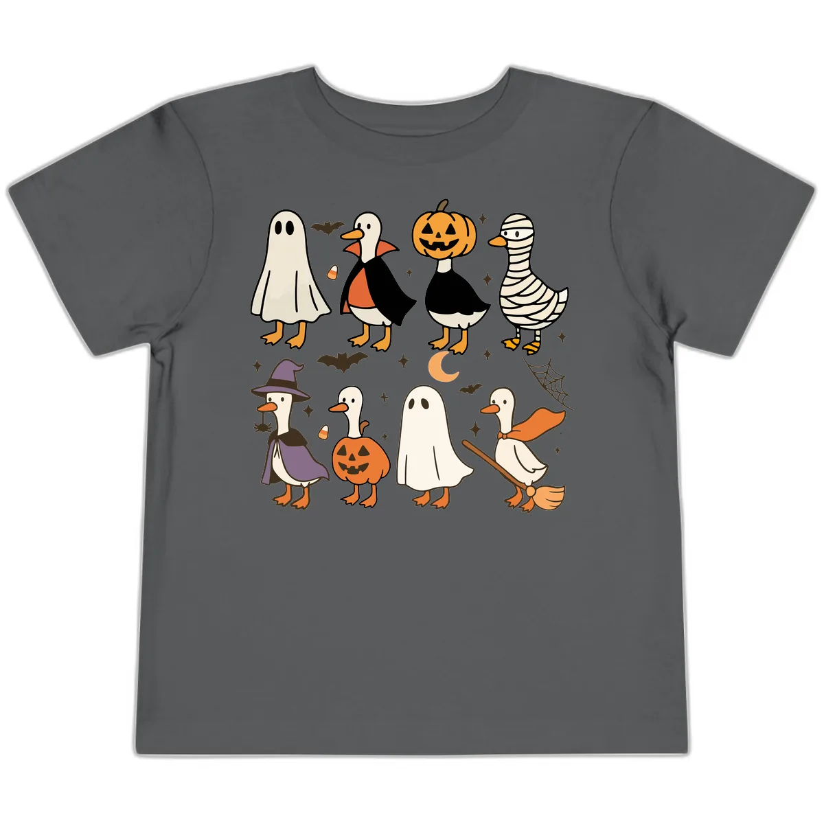 Funny Halloween Ducks Costume Collection Toddler T-Shirt in Asphalt