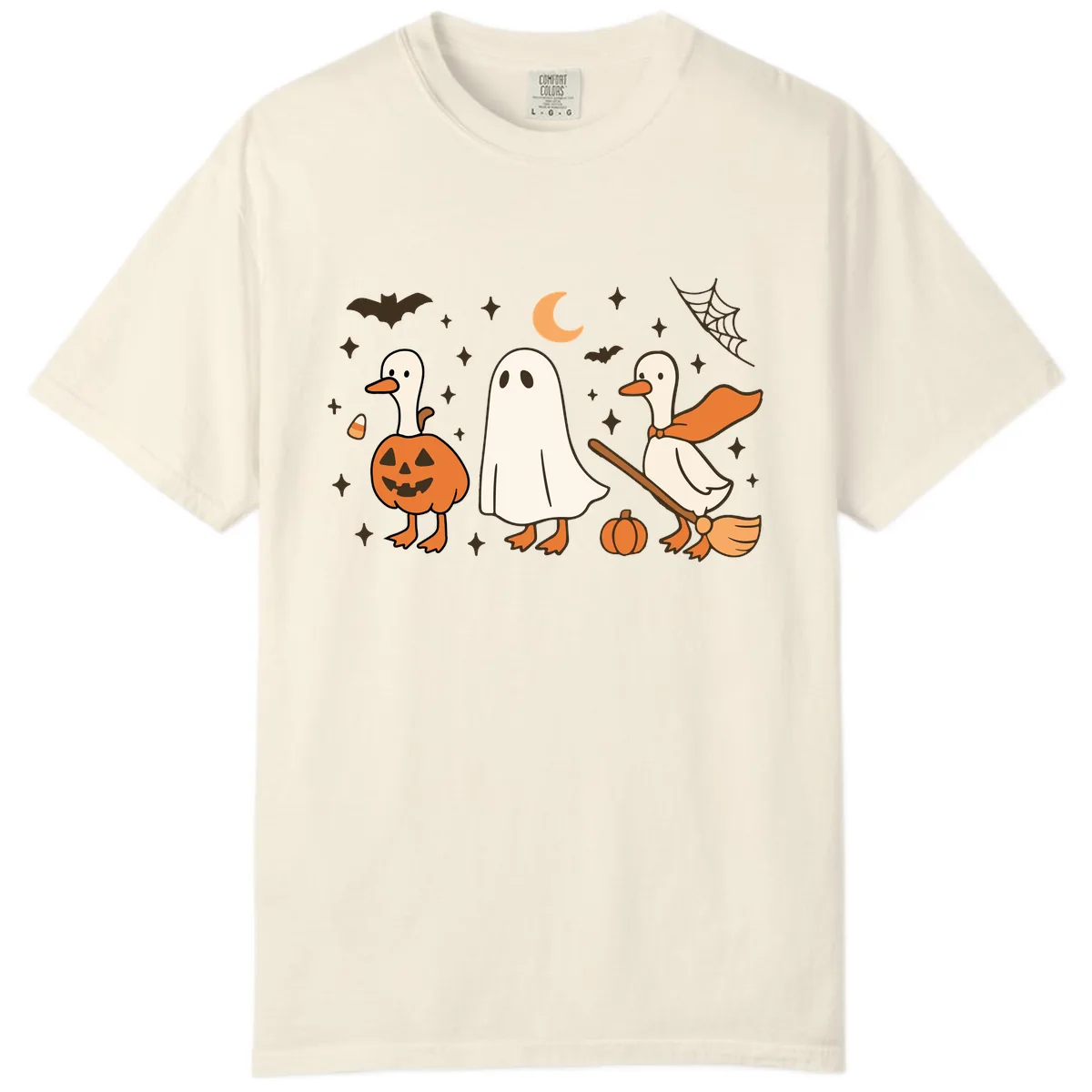 Halloween Goose Squad Costume Party Comfort Color in Ivory