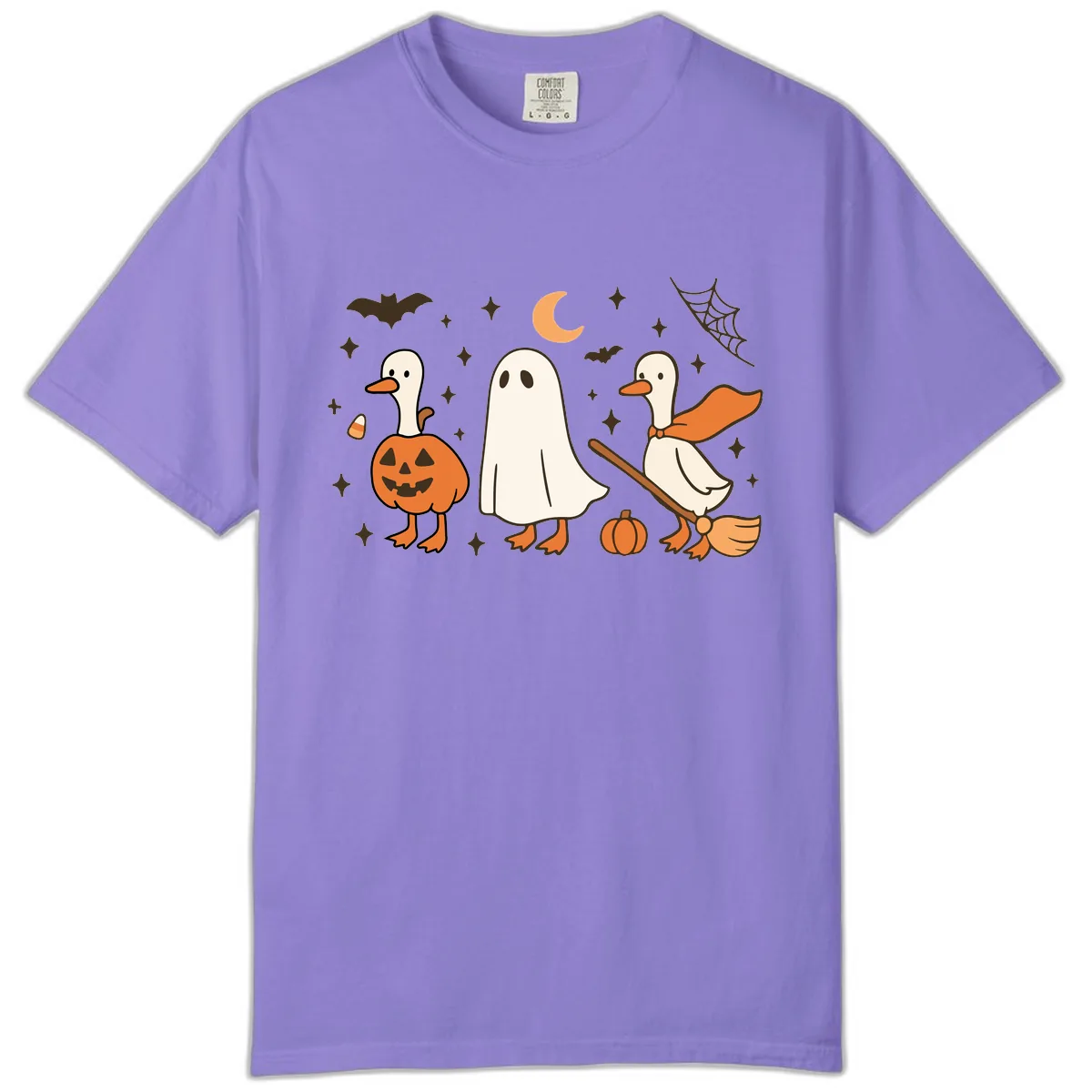Halloween Goose Squad Costume Party Comfort Color in Violet