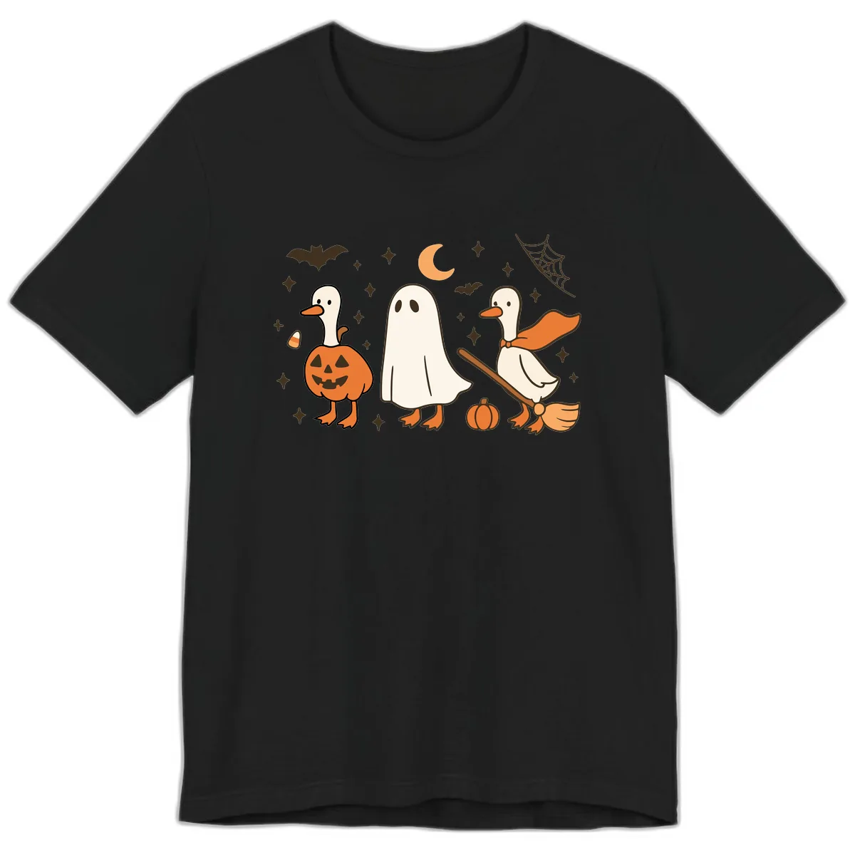 Halloween Goose Squad Costume Party Premium T-Shirt in Black