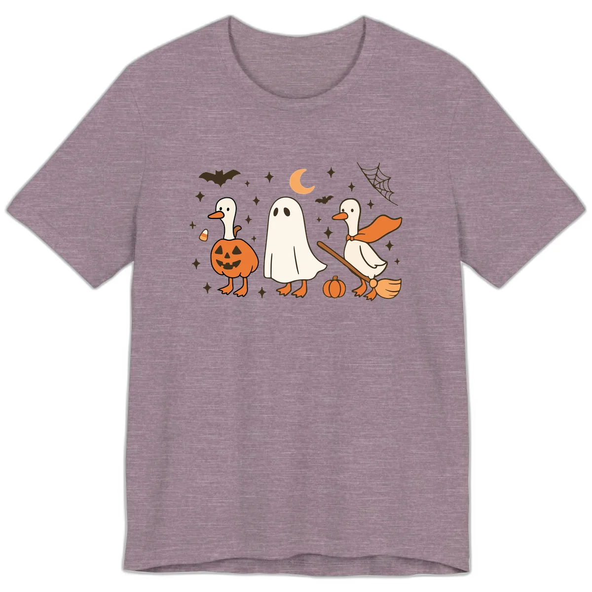 Halloween Goose Squad Costume Party Premium T-Shirt in Heather Purple