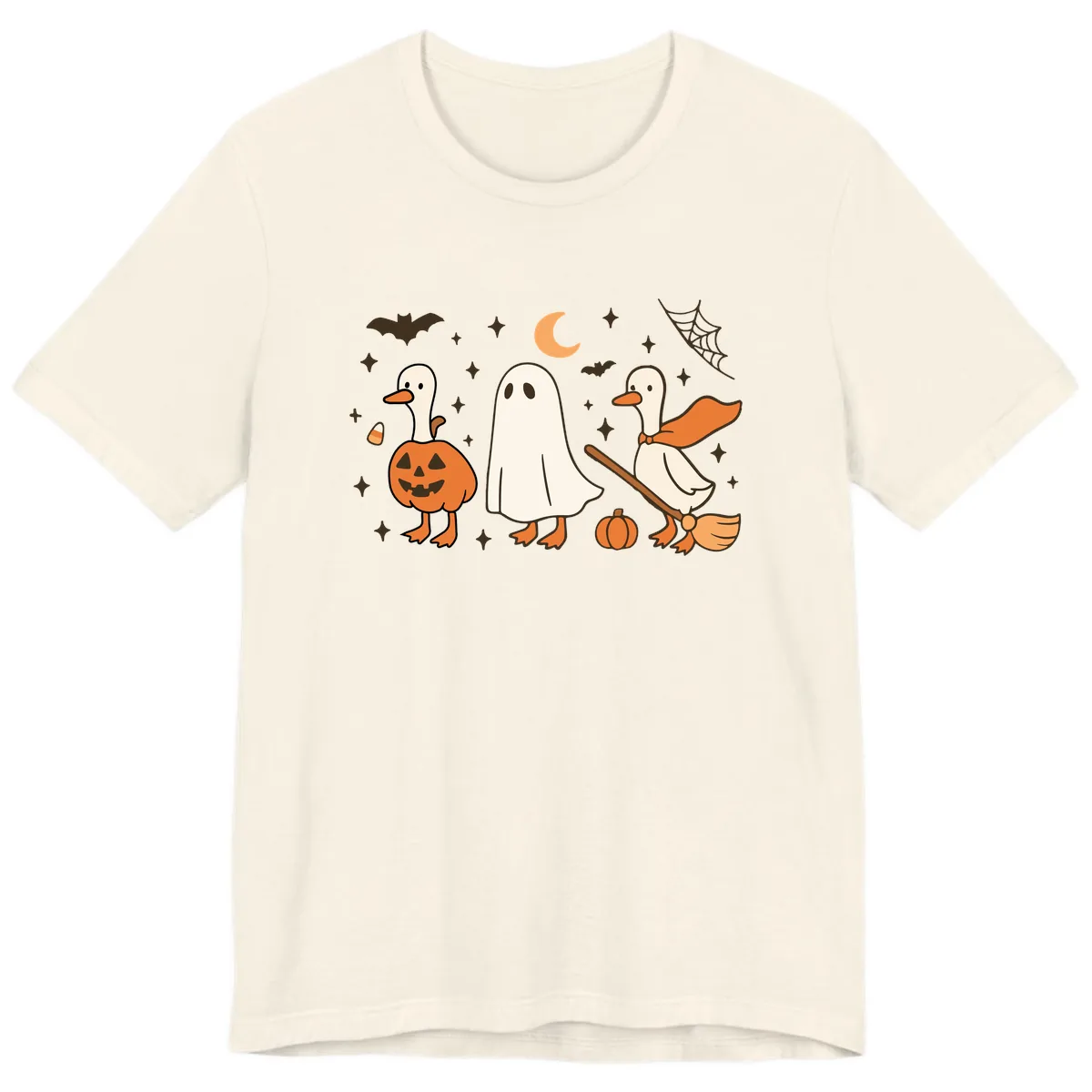 Halloween Goose Squad Costume Party Premium T-Shirt in Natural