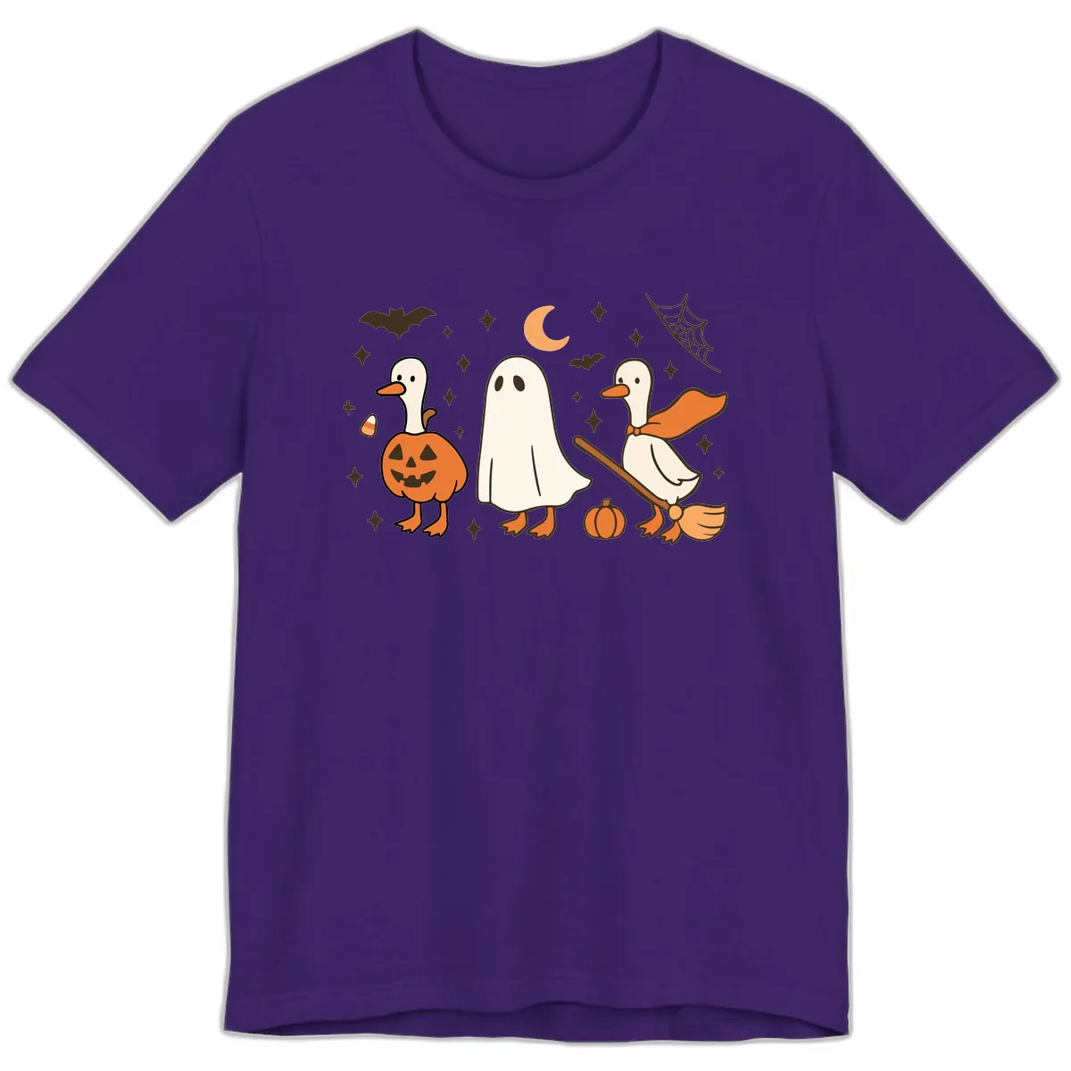 Halloween Goose Squad Costume Party Premium T-Shirt in Team Purple