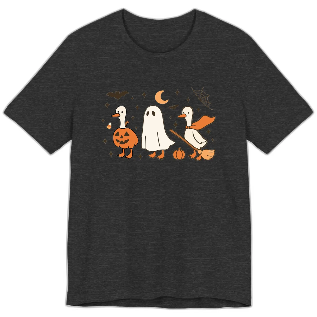 Halloween Goose Squad Costume Party Premium T-Shirt in Dark Grey Heather