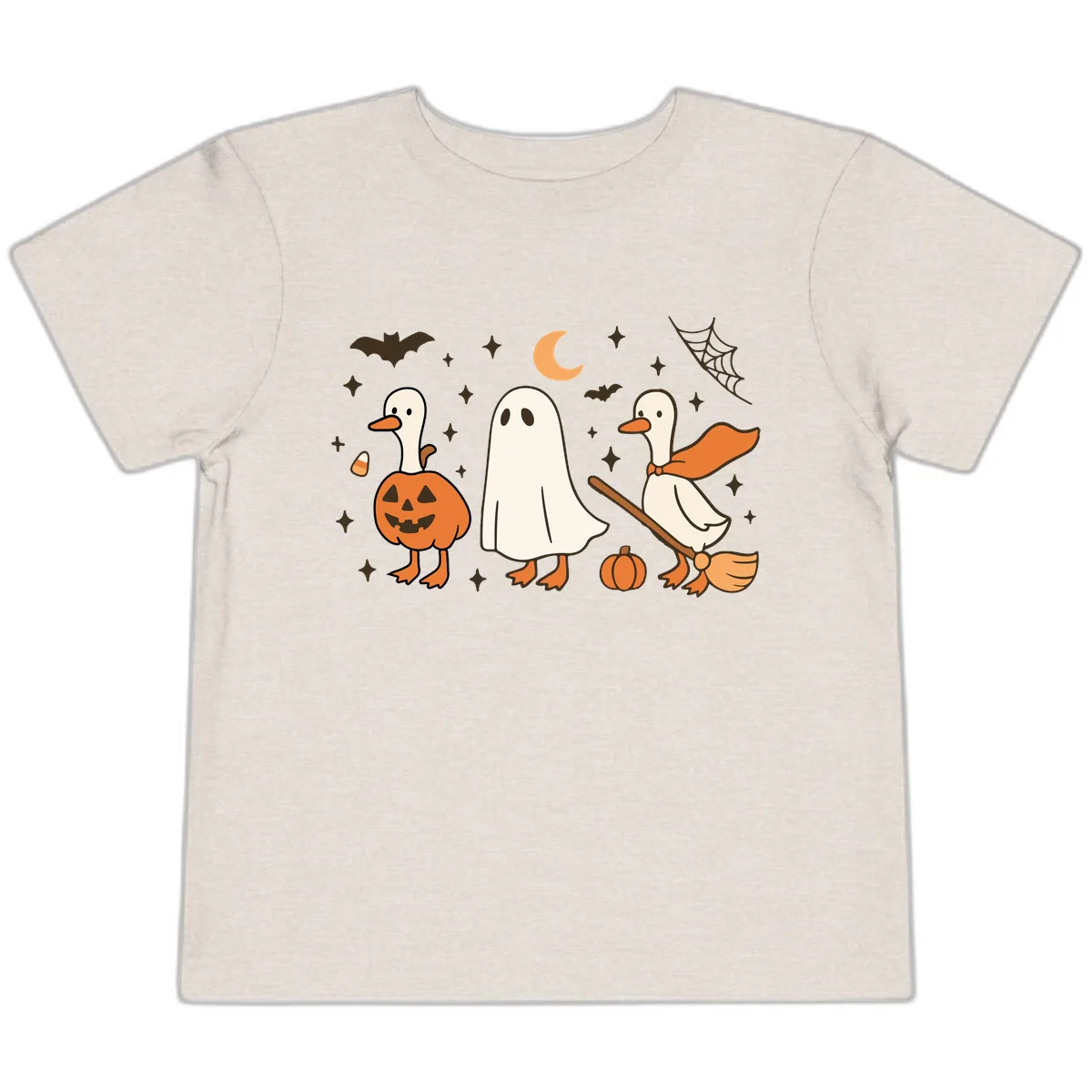 Halloween Goose Squad Costume Party Toddler T-Shirt in Heather Dust