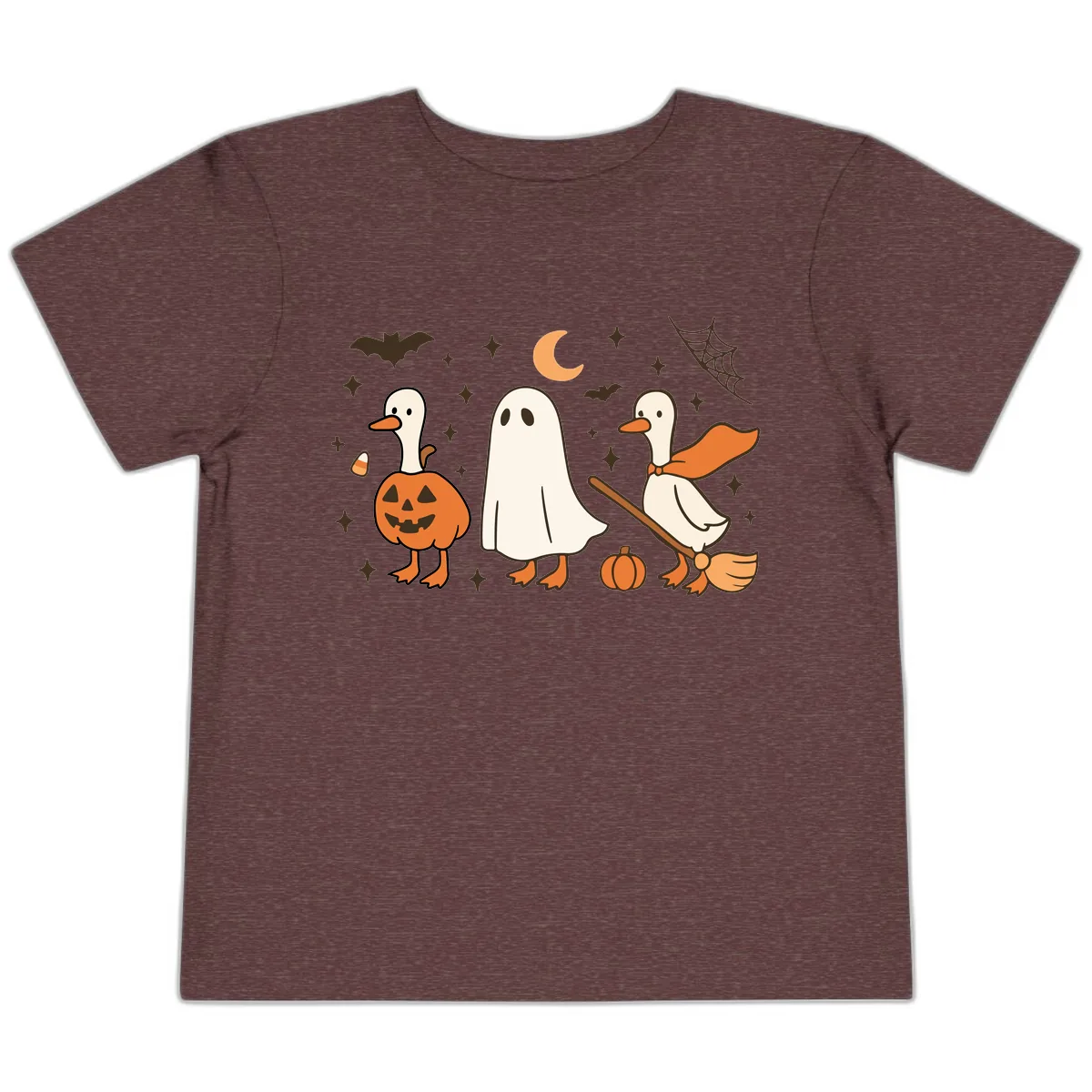 Halloween Goose Squad Costume Party Toddler T-Shirt in Heather Maroon